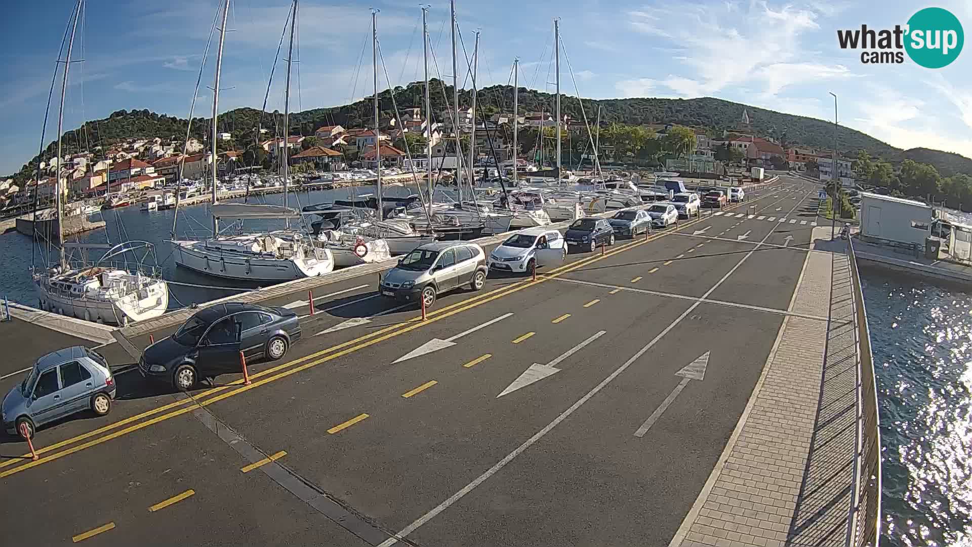 Dalmatie Tkon Traversier – webcams Croatie