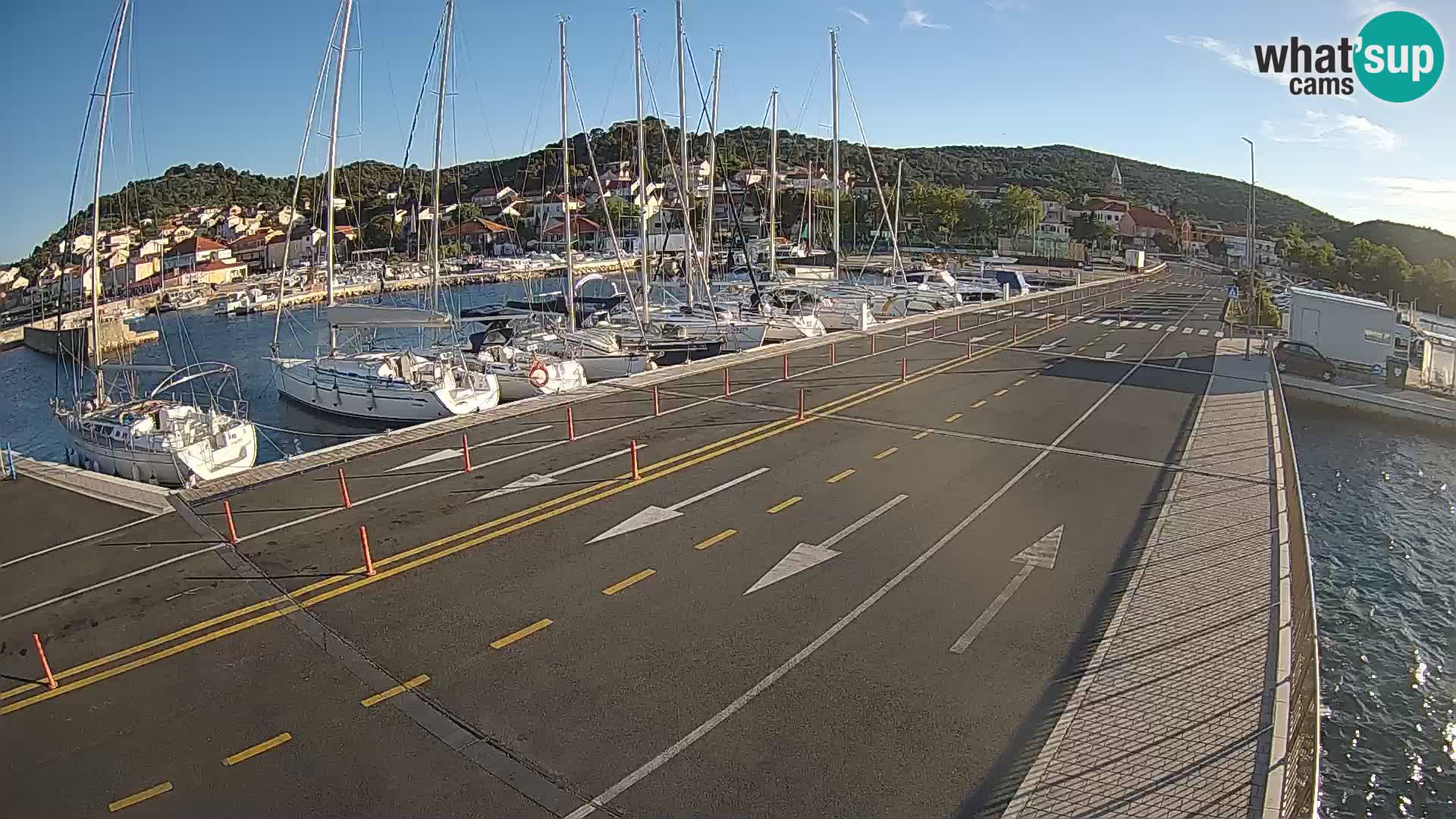 Dalmacia Tkon Transportar- webcams Croacia