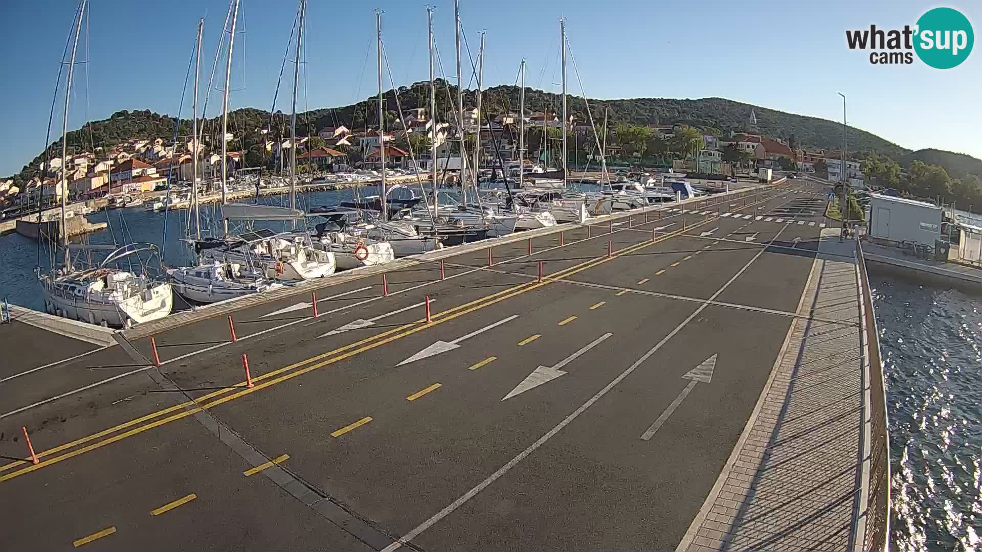 Dalmacia Tkon Transportar- webcams Croacia