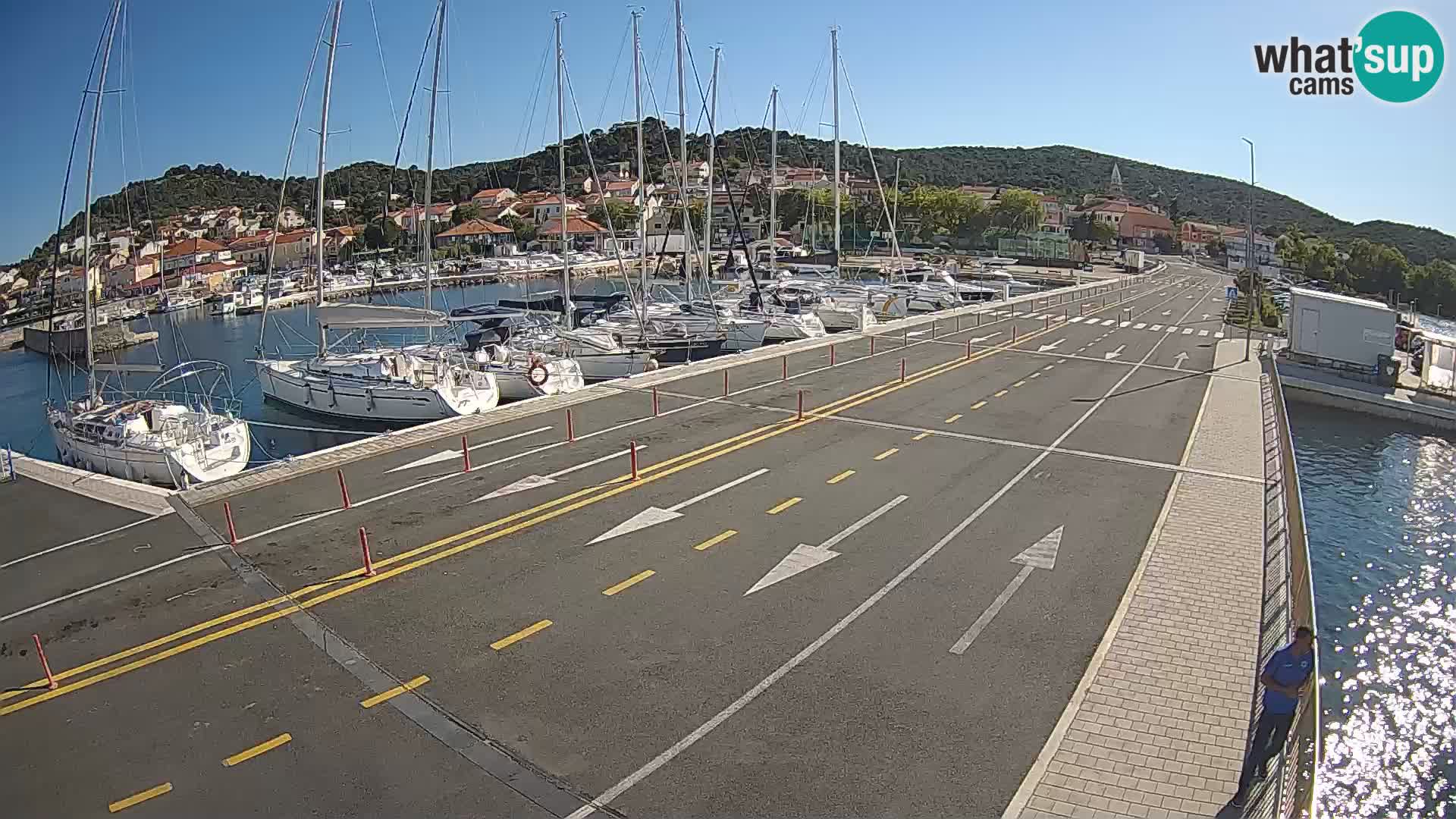 Dalmatie Tkon Traversier – webcams Croatie