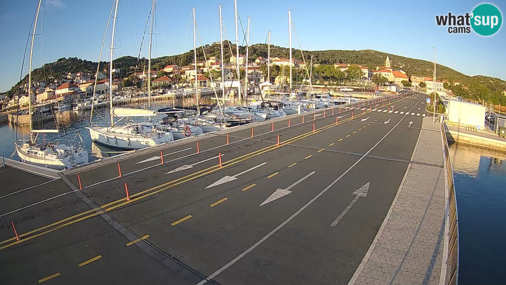 Dalmatie Tkon Traversier – webcams Croatie