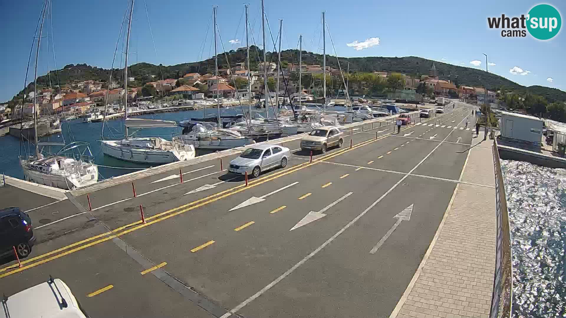 Dalmatie Tkon Traversier – webcams Croatie