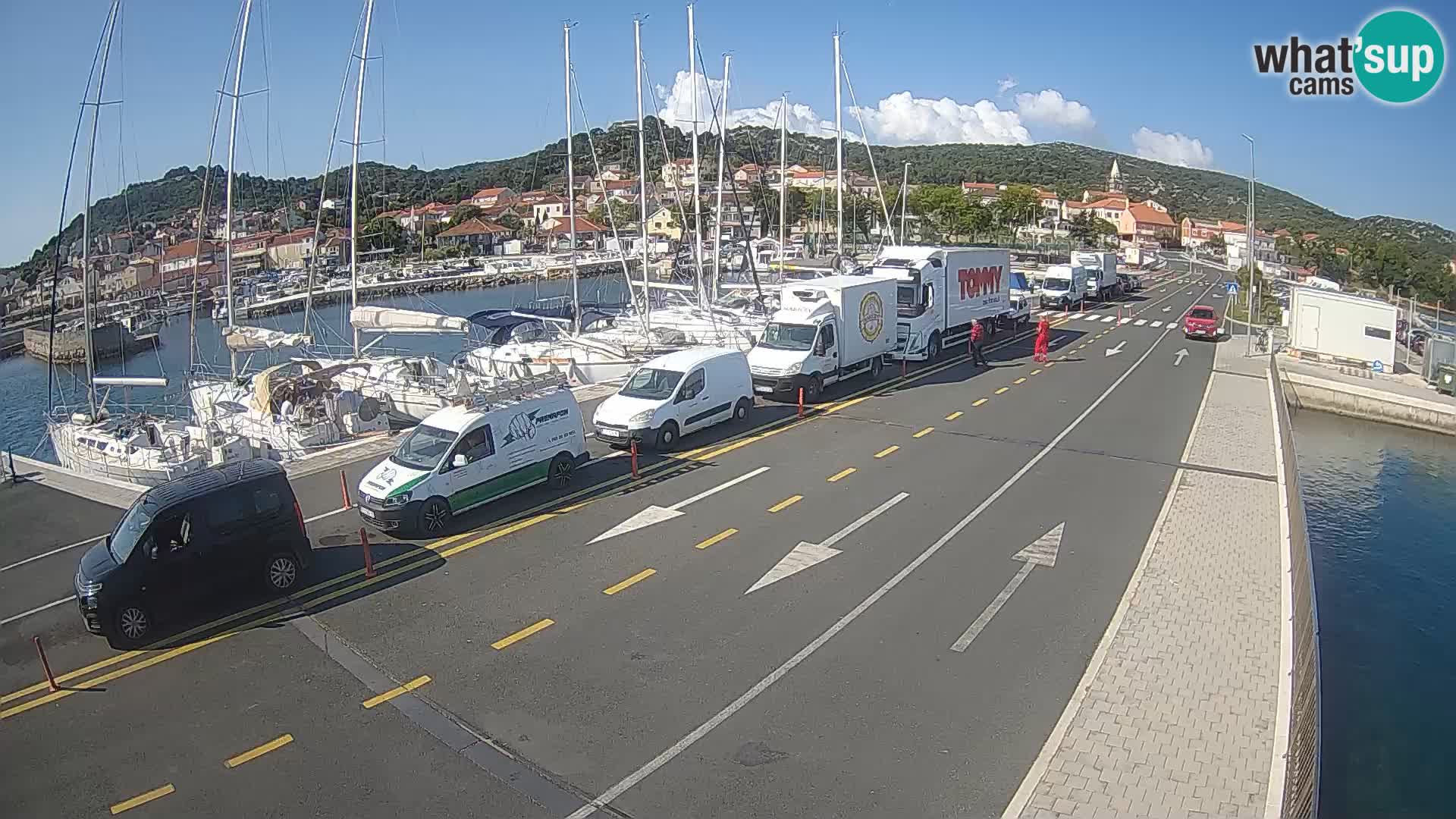 Dalmatie Tkon Traversier – webcams Croatie