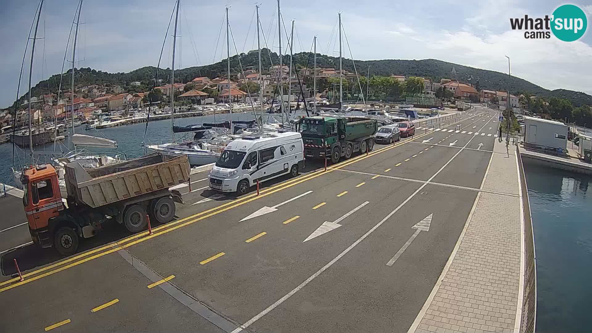 Dalmacia Tkon Transportar- webcams Croacia