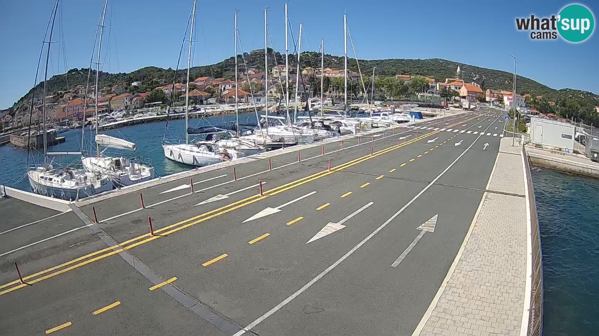Dalmatie Tkon Traversier – webcams Croatie