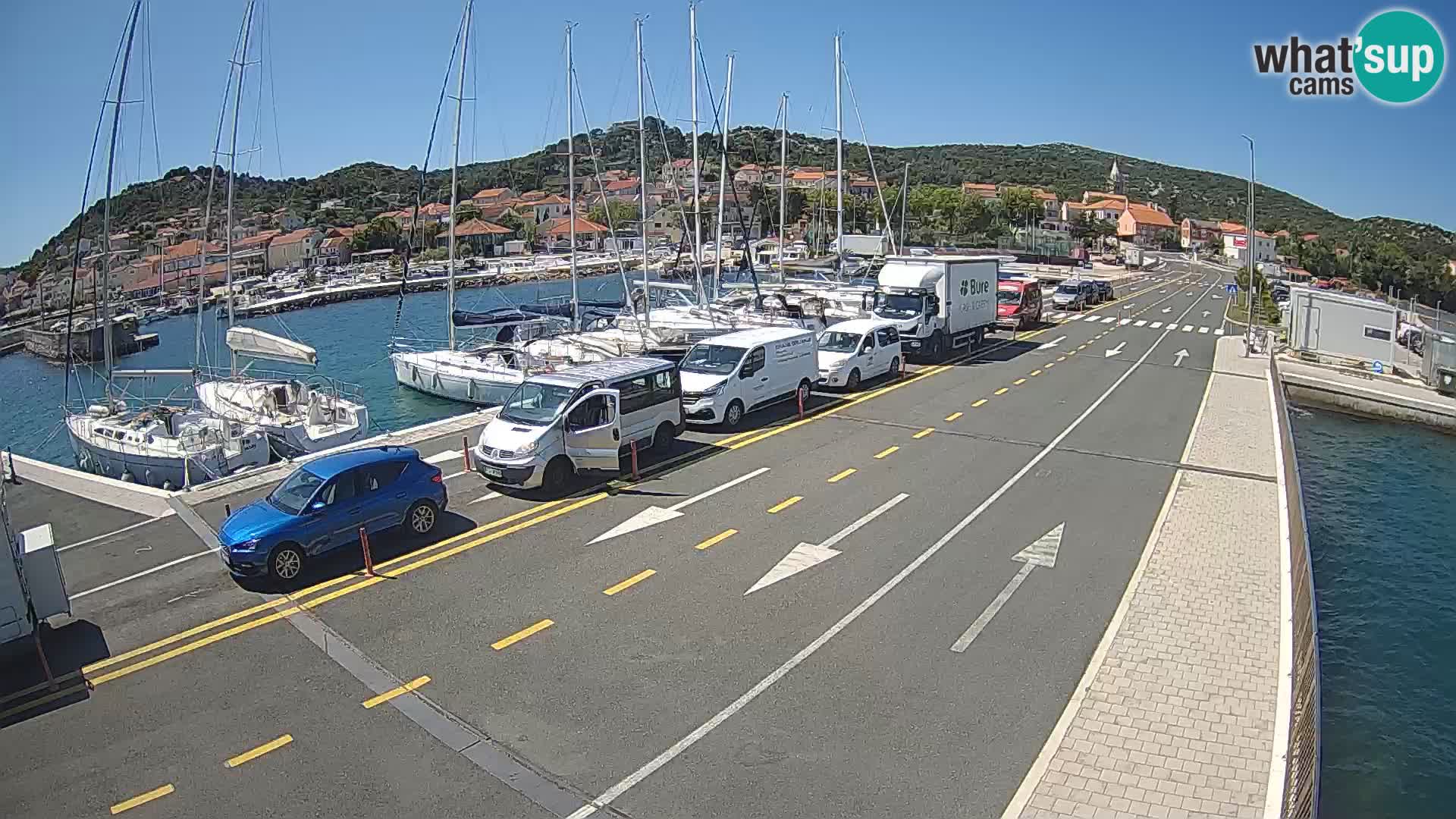 Dalmatie Tkon Traversier – webcams Croatie