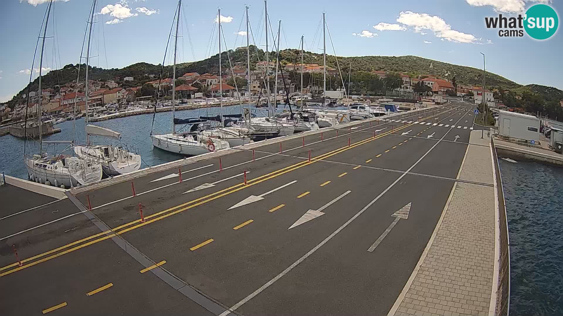 Dalmacia Tkon Transportar- webcams Croacia