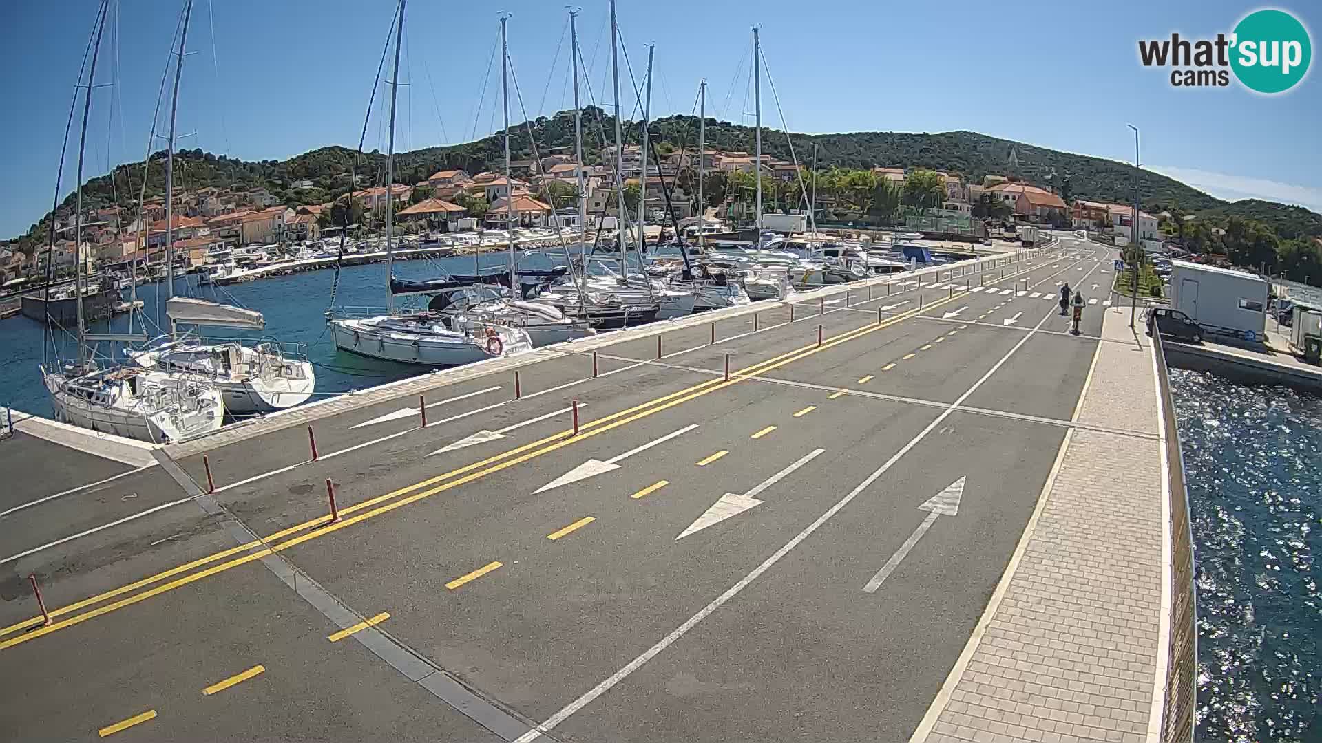 Dalmatie Tkon Traversier – webcams Croatie