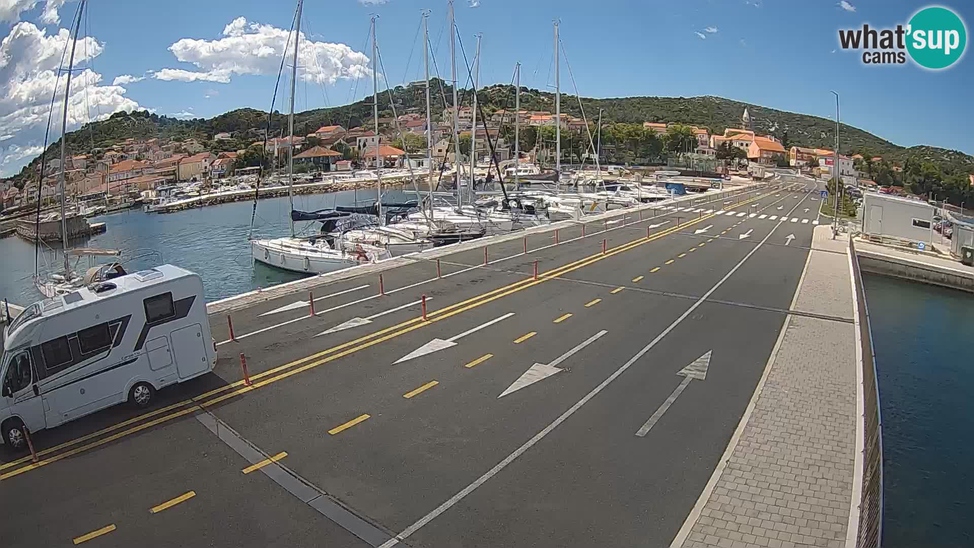 Dalmatie Tkon Traversier – webcams Croatie