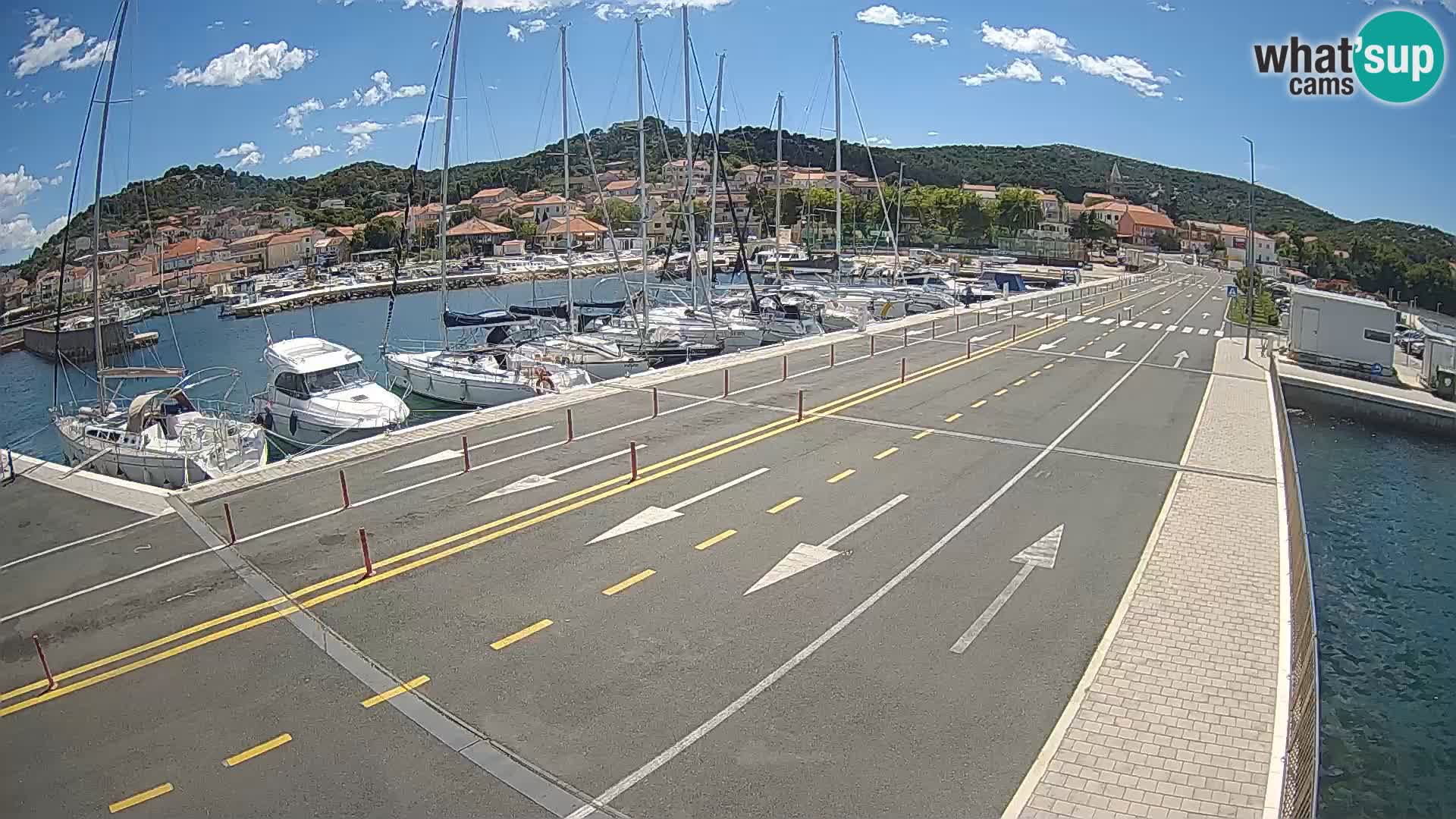 Dalmatie Tkon Traversier – webcams Croatie