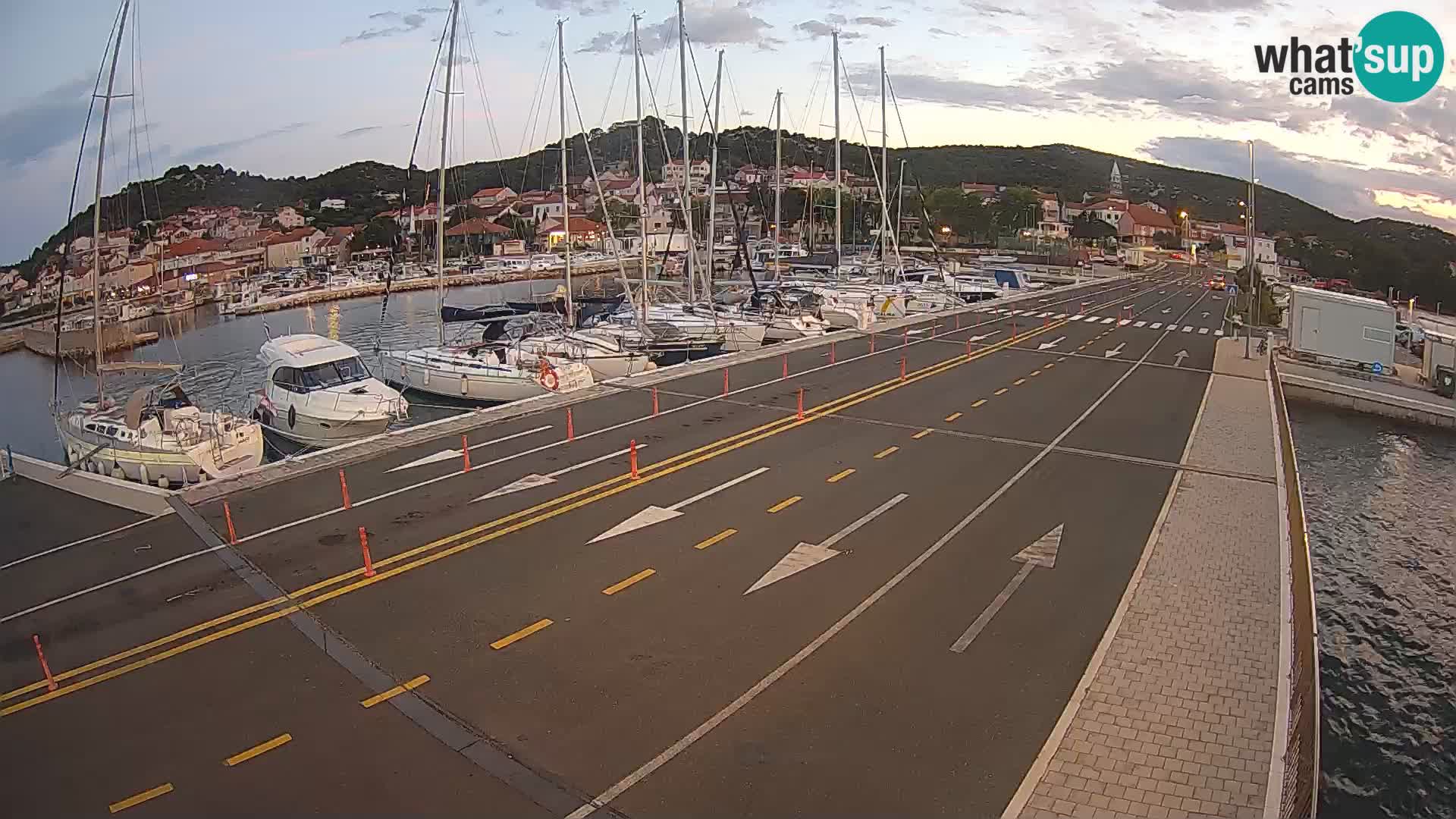 Dalmatie Tkon Traversier – webcams Croatie