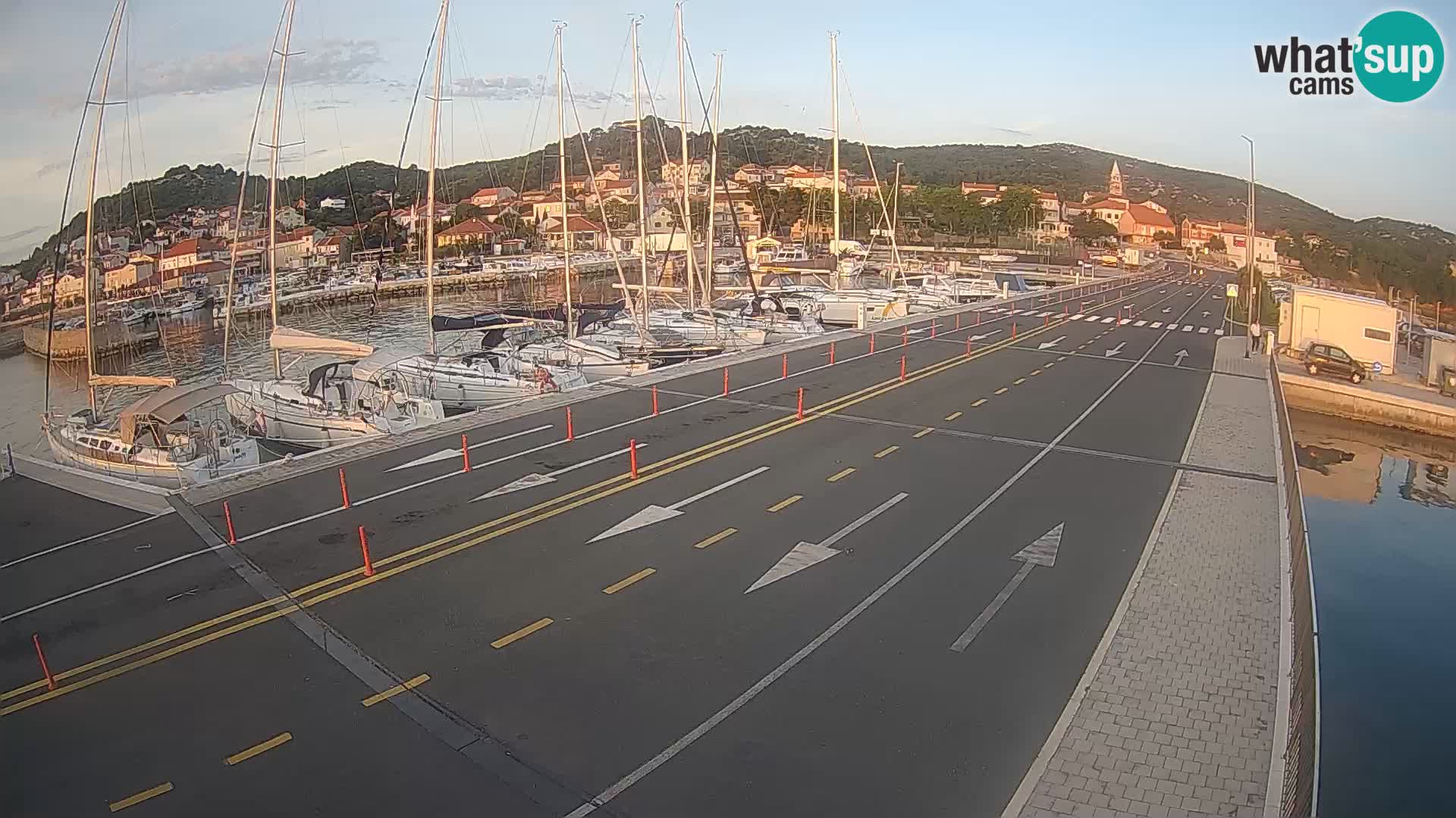 Dalmatie Tkon Traversier – webcams Croatie