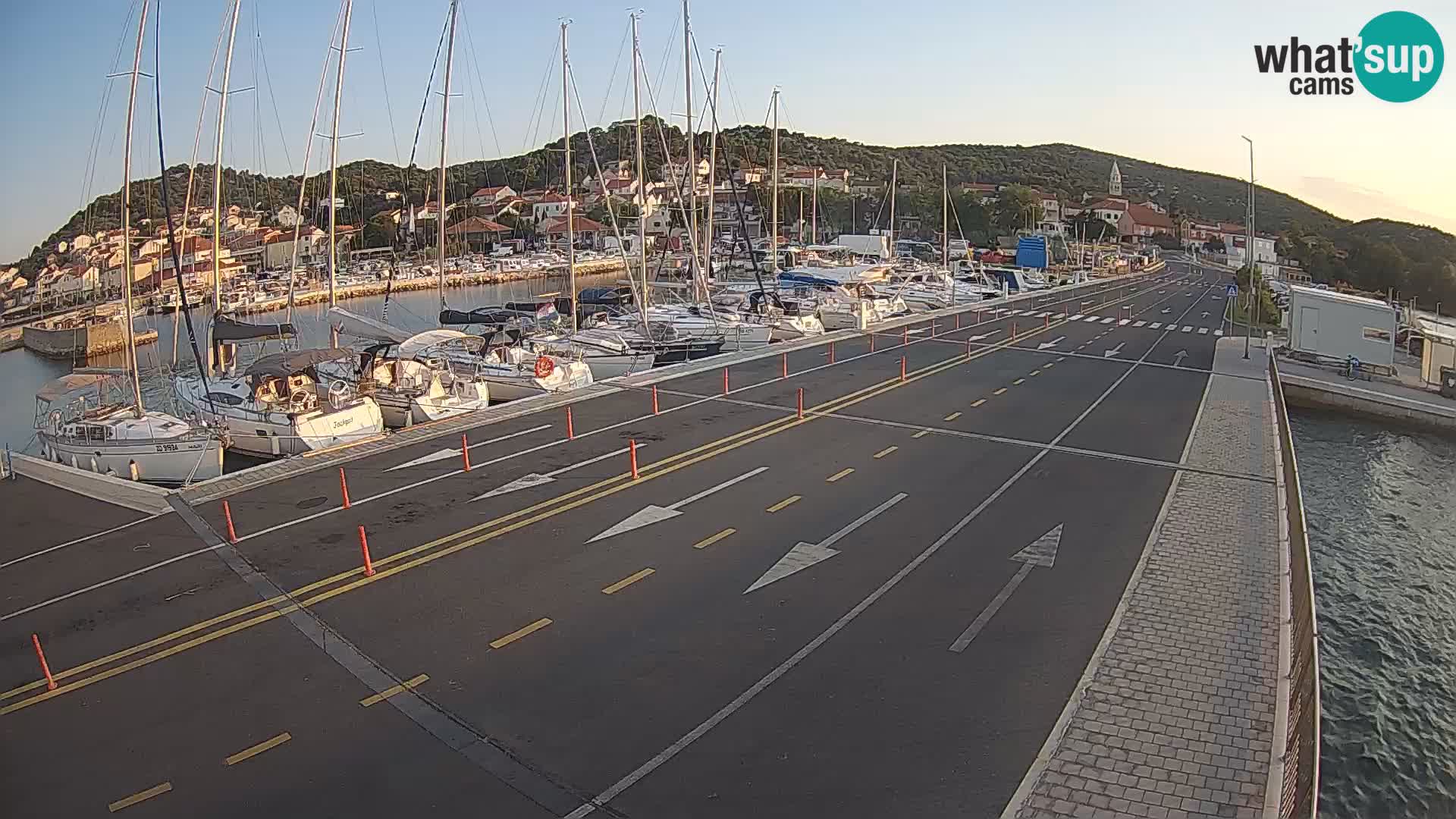 Dalmatie Tkon Traversier – webcams Croatie