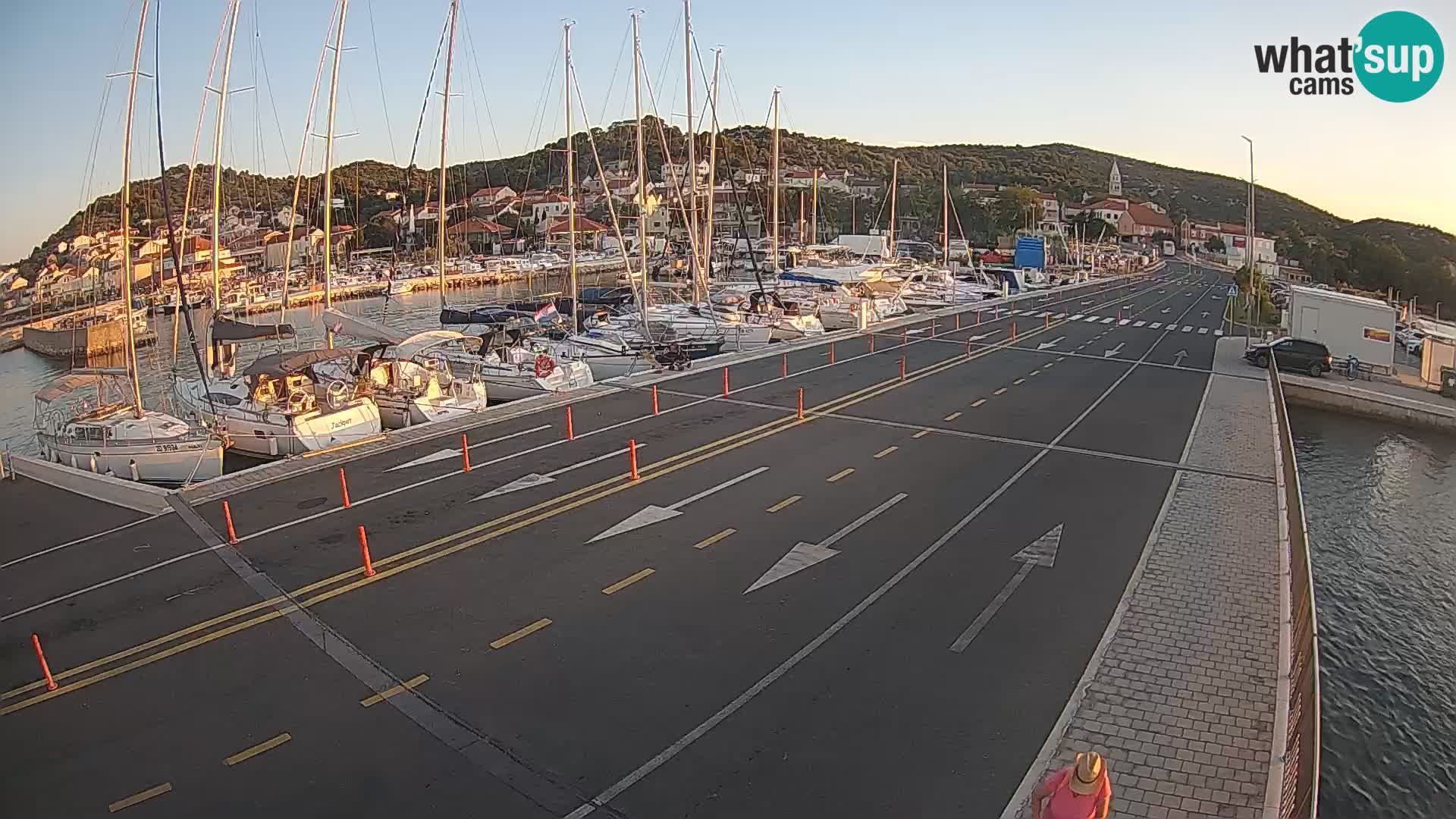 Dalmatie Tkon Traversier – webcams Croatie
