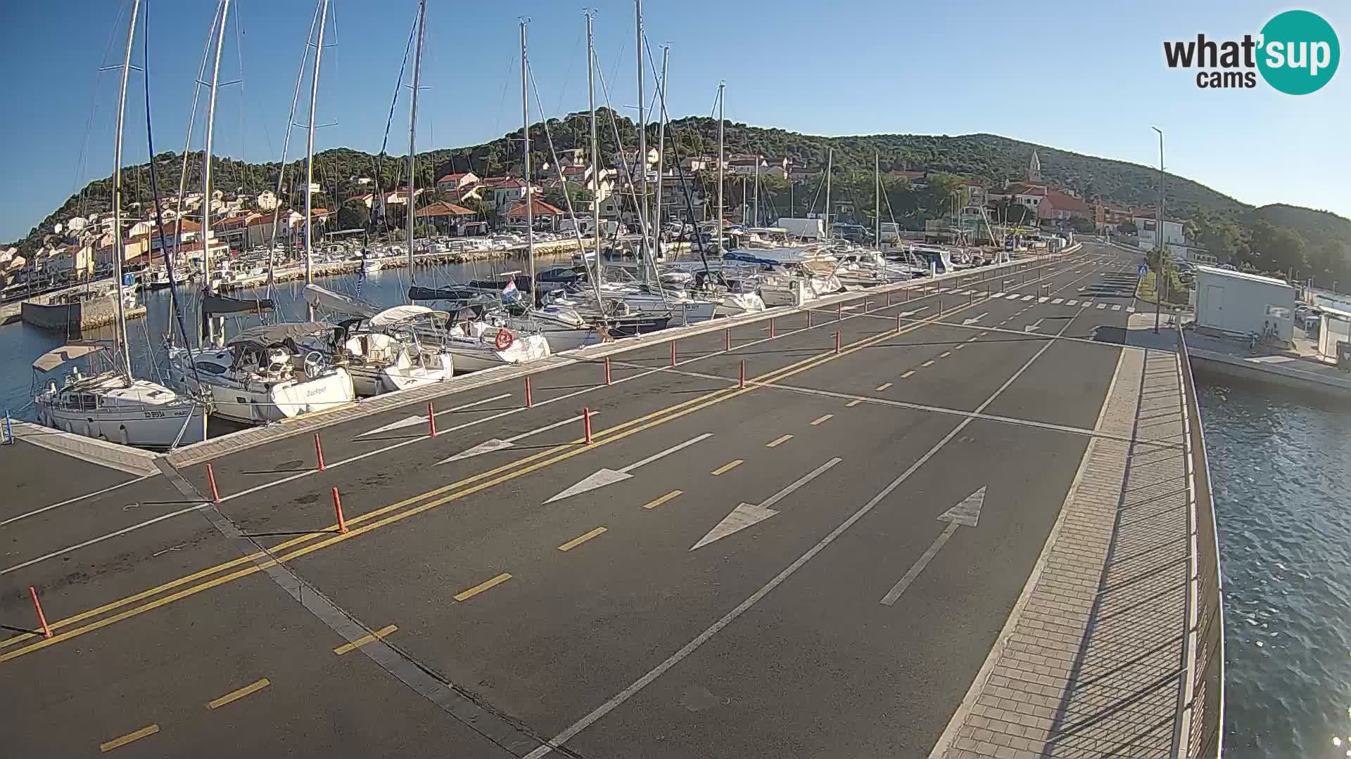 Dalmacia Tkon Transportar- webcams Croacia