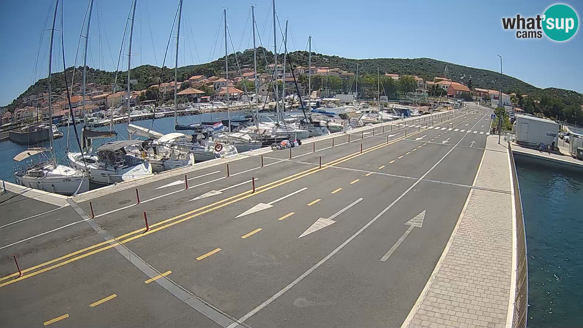 Dalmatie Tkon Traversier – webcams Croatie