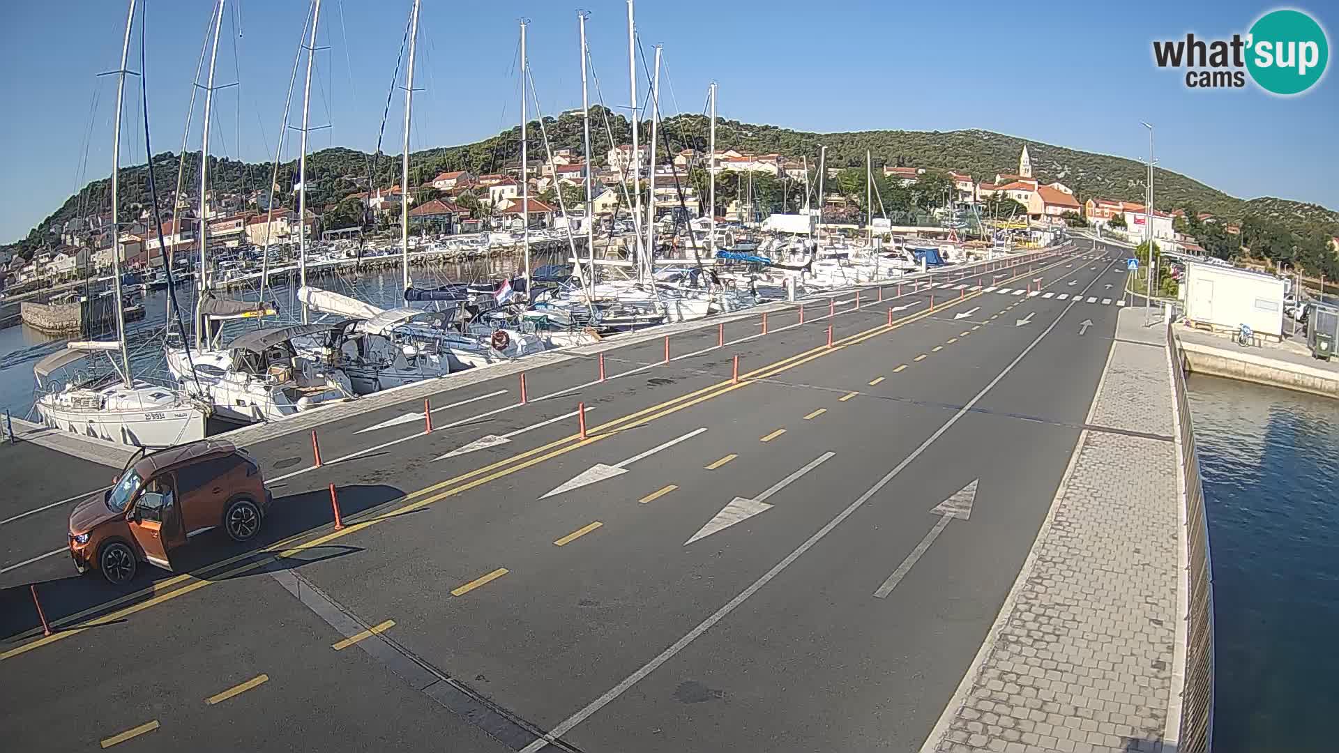 Dalmatie Tkon Traversier – webcams Croatie