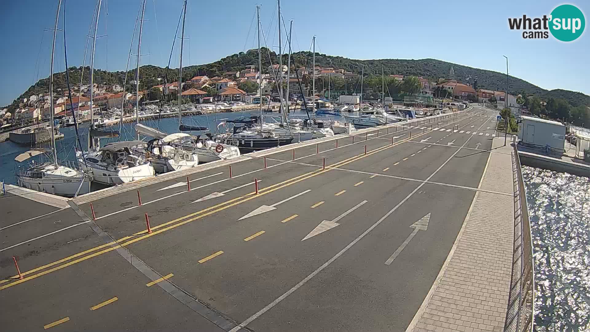 Dalmacia Tkon Transportar- webcams Croacia