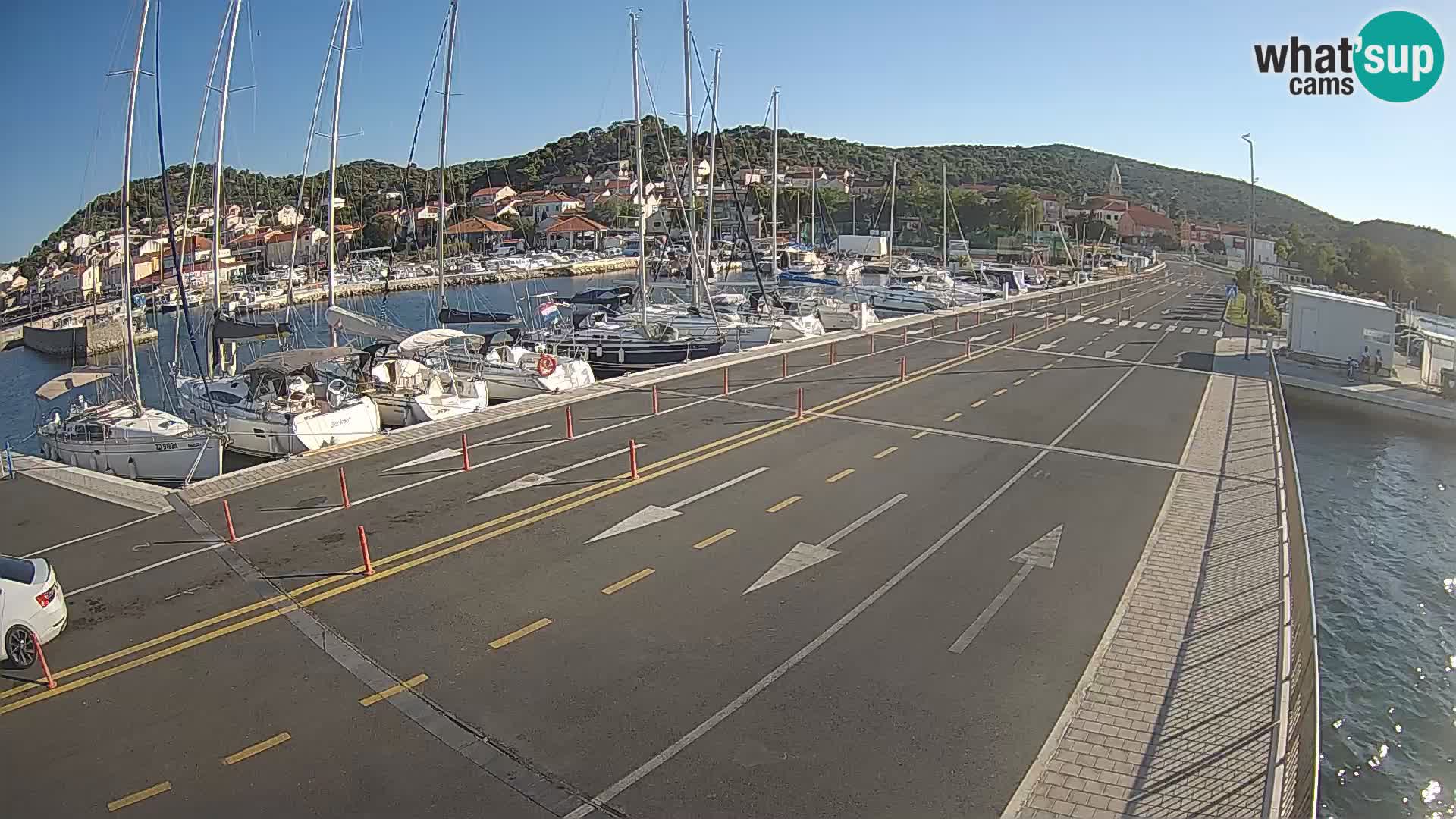 Dalmatie Tkon Traversier – webcams Croatie