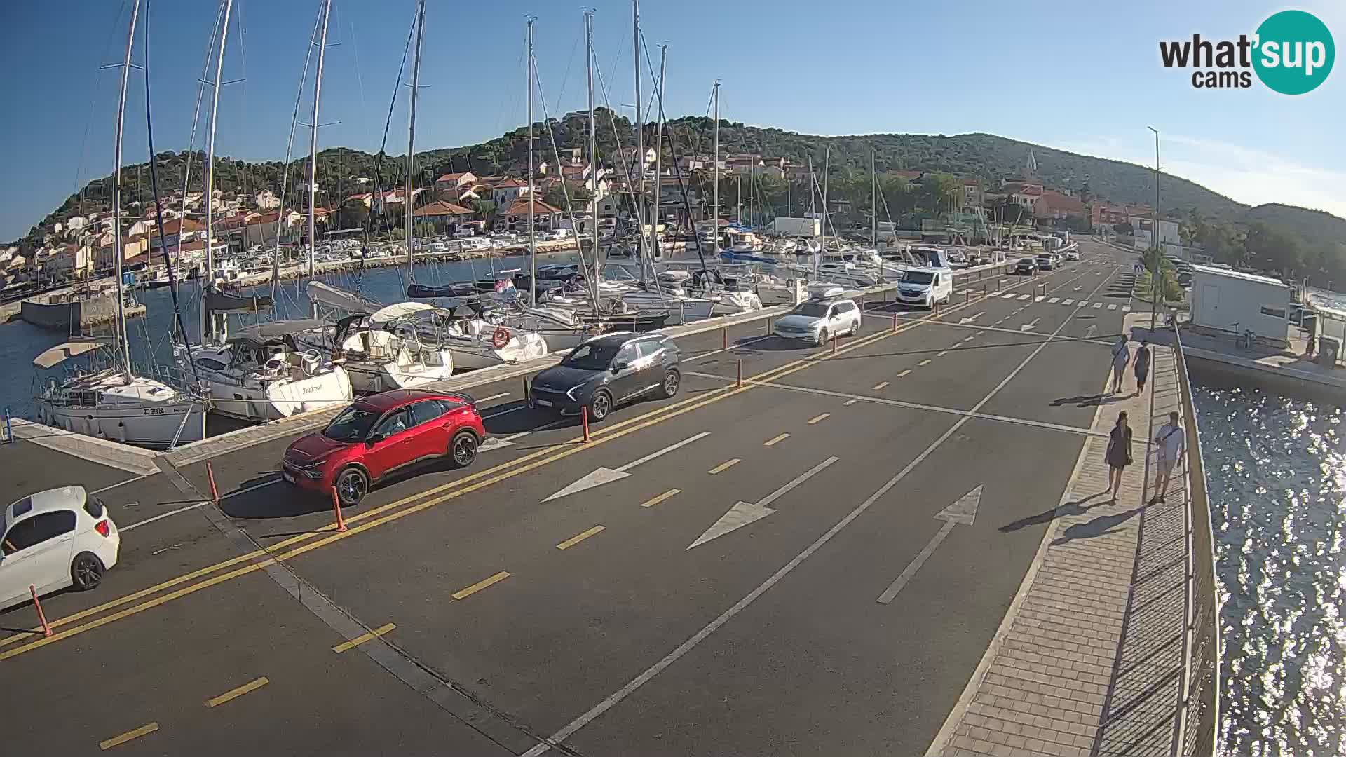 Dalmacia Tkon Transportar- webcams Croacia