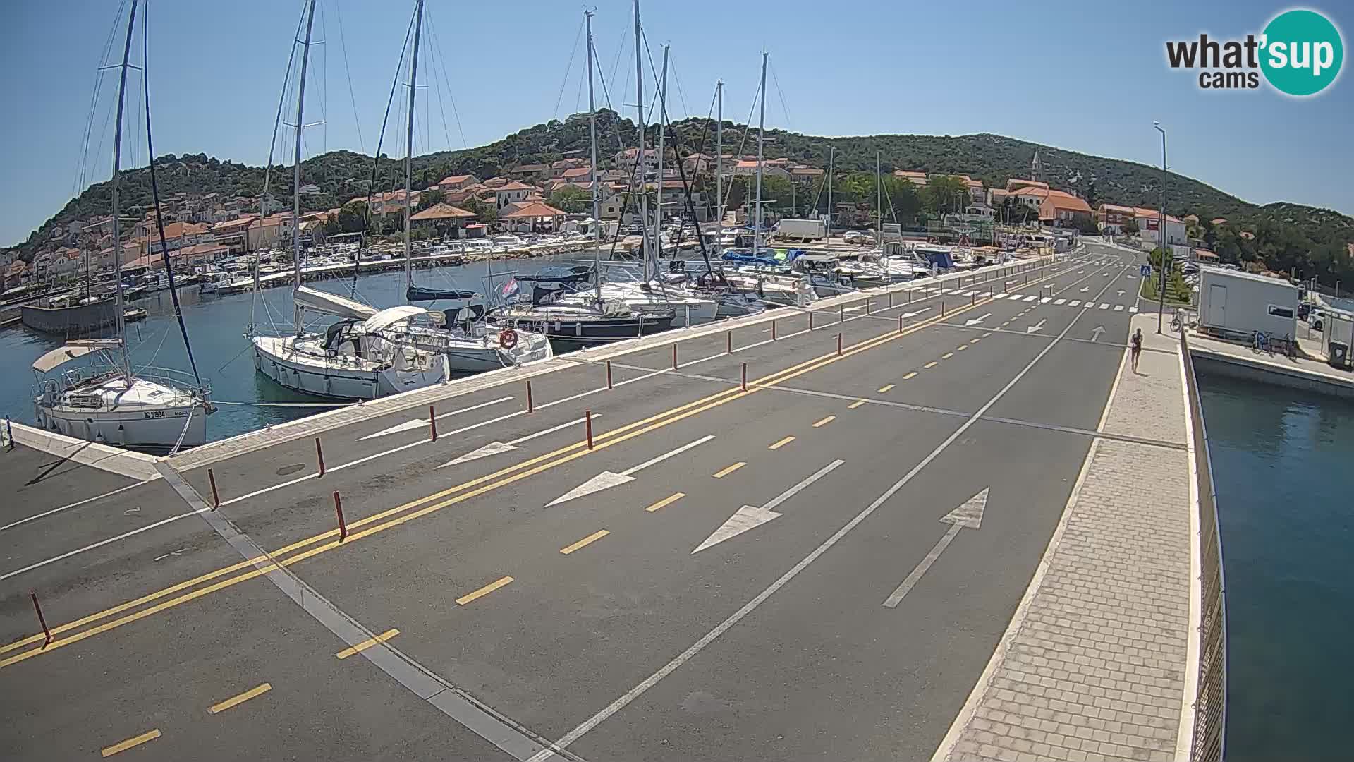 Dalmatie Tkon Traversier – webcams Croatie