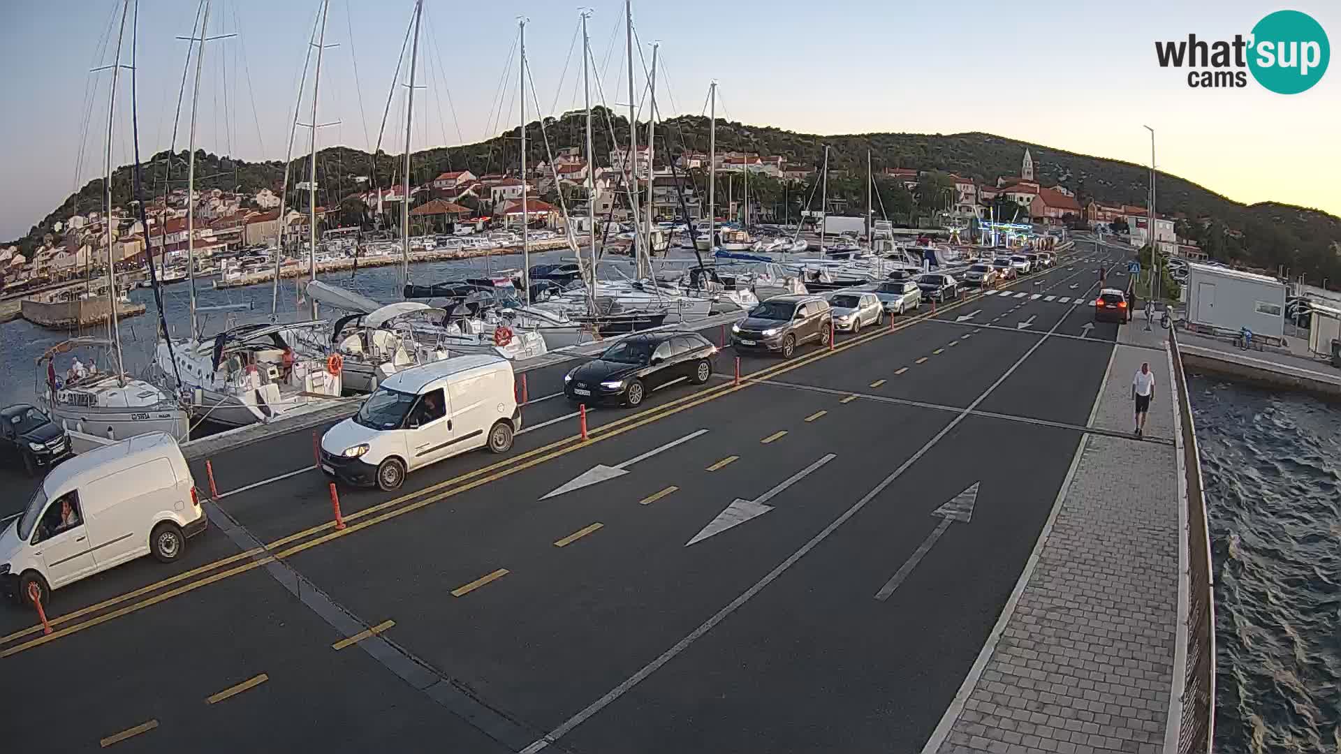 Dalmatie Tkon Traversier – webcams Croatie