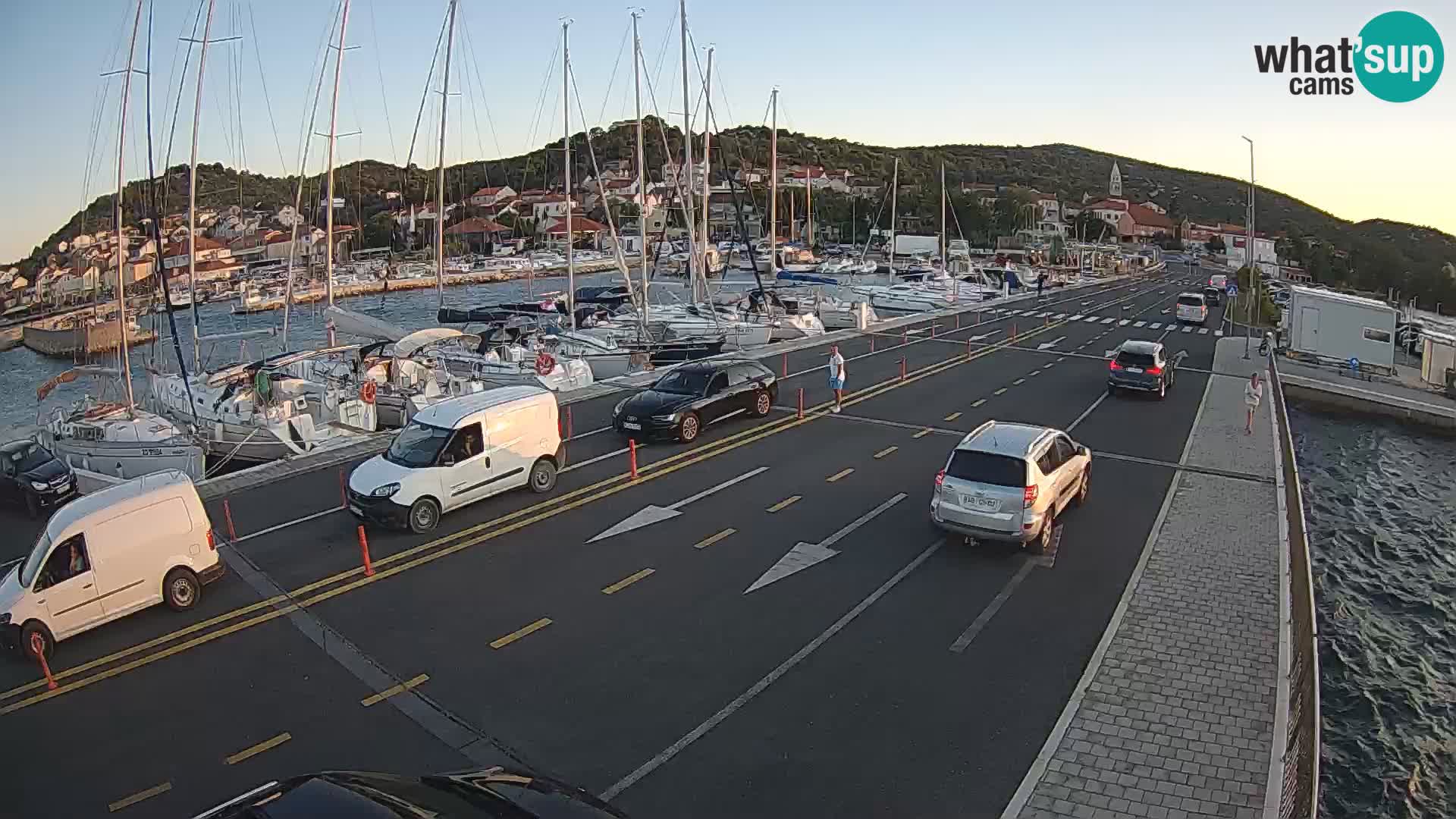 Dalmatie Tkon Traversier – webcams Croatie