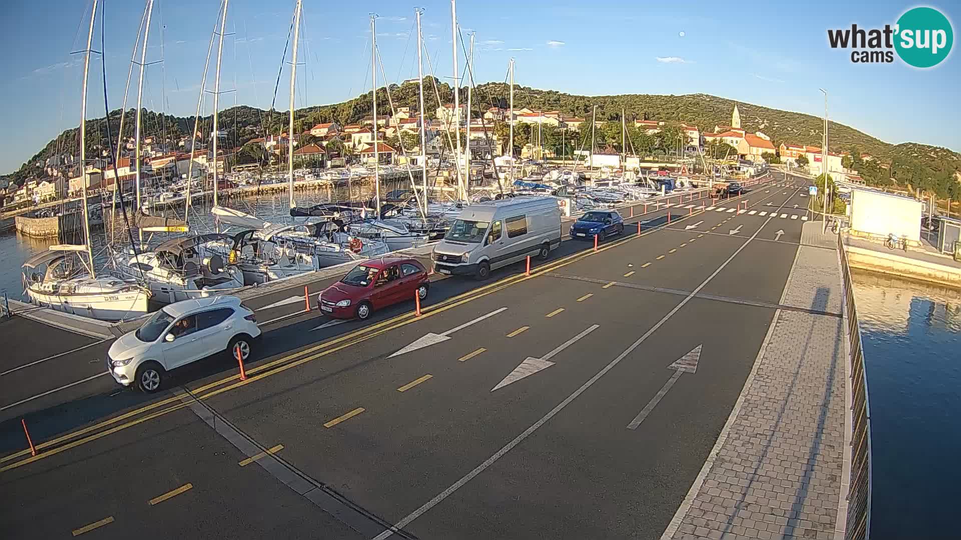 Dalmatie Tkon Traversier – webcams Croatie
