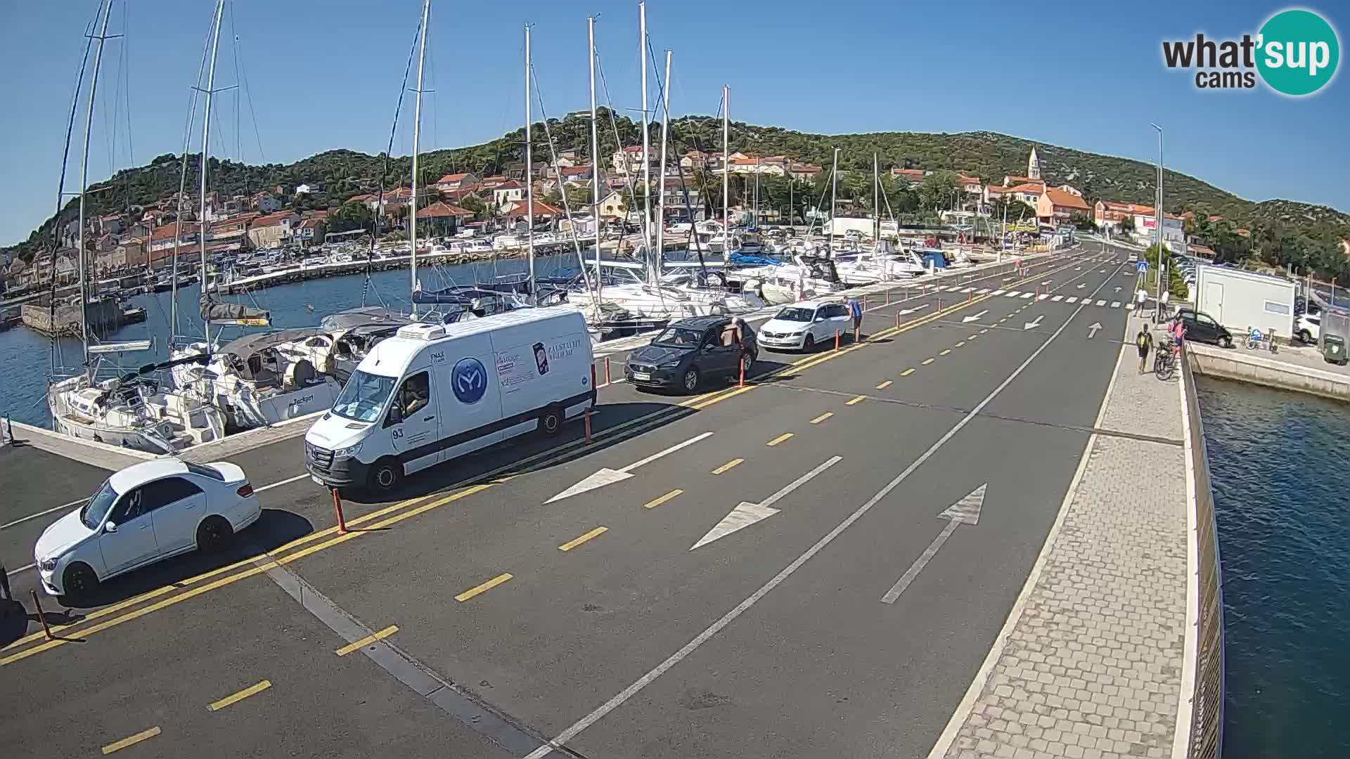 Dalmatie Tkon Traversier – webcams Croatie
