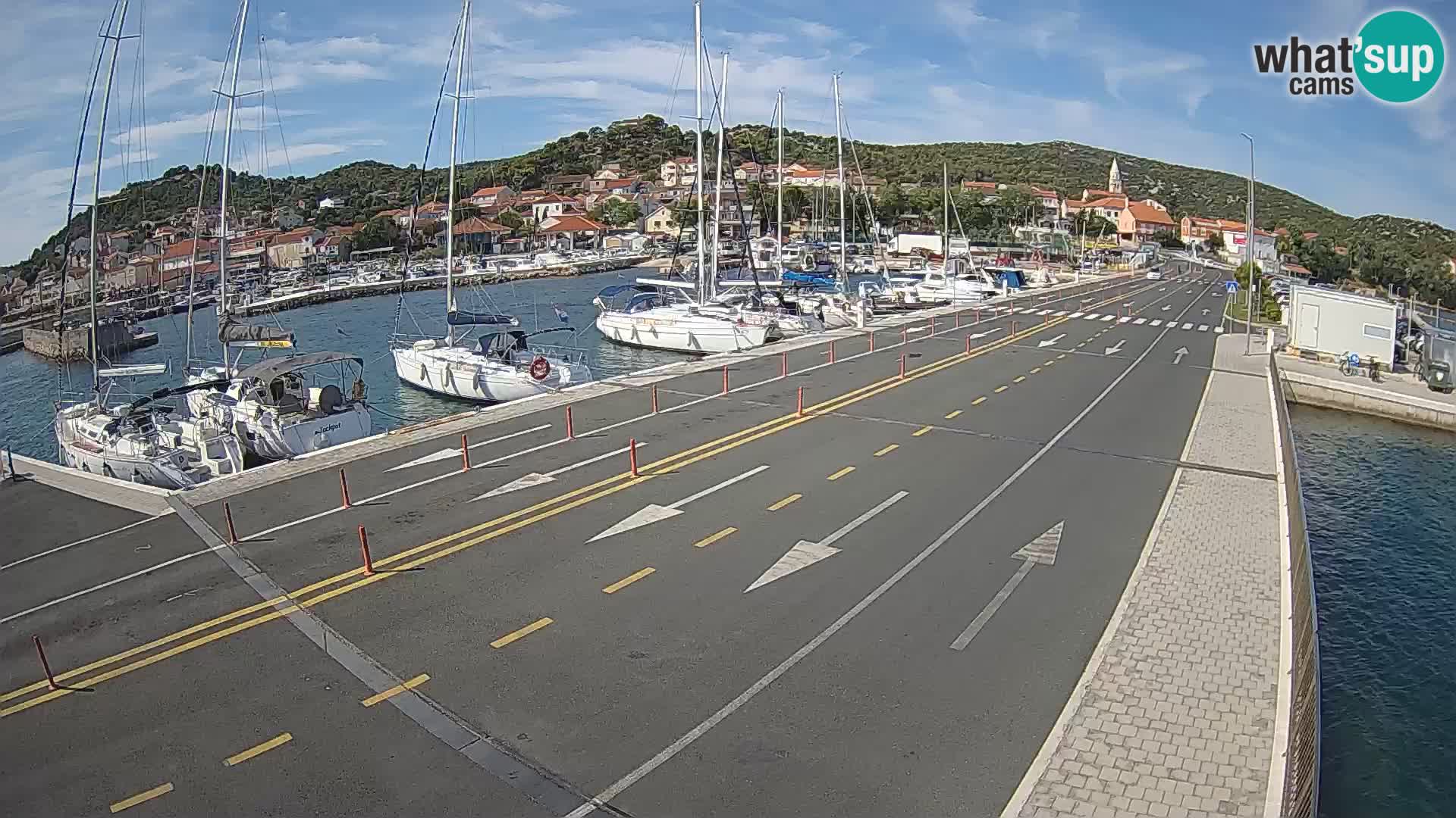 Dalmatie Tkon Traversier – webcams Croatie