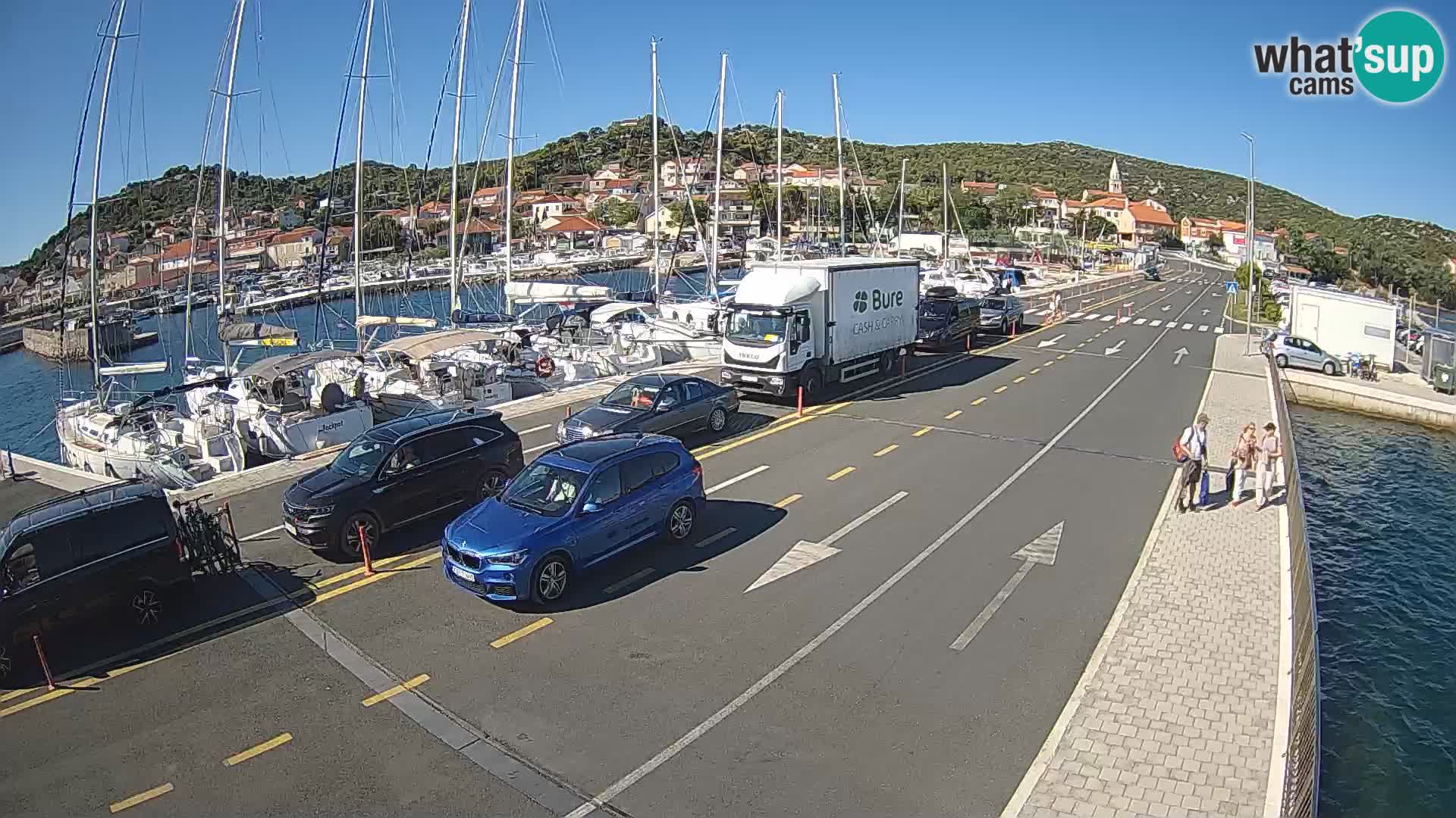 Dalmacija Trajekt Tkon – spletne kamere Hrvaška