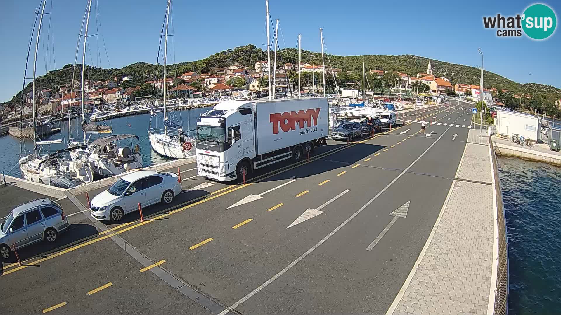 Dalmacia Tkon Transportar- webcams Croacia