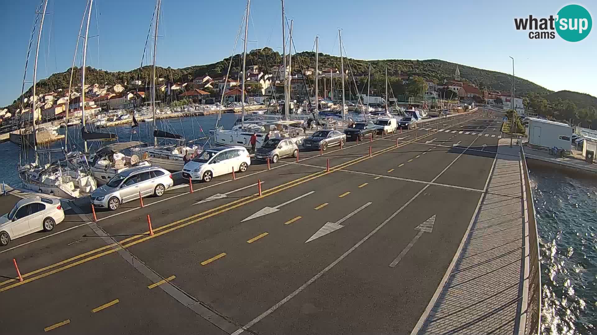 Dalmatie Tkon Traversier – webcams Croatie