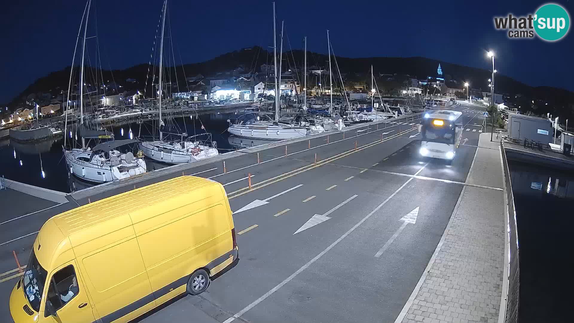 Dalmatie Tkon Traversier – webcams Croatie