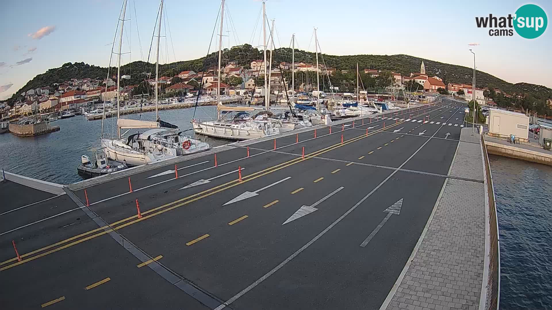 Dalmacia Tkon Transportar- webcams Croacia