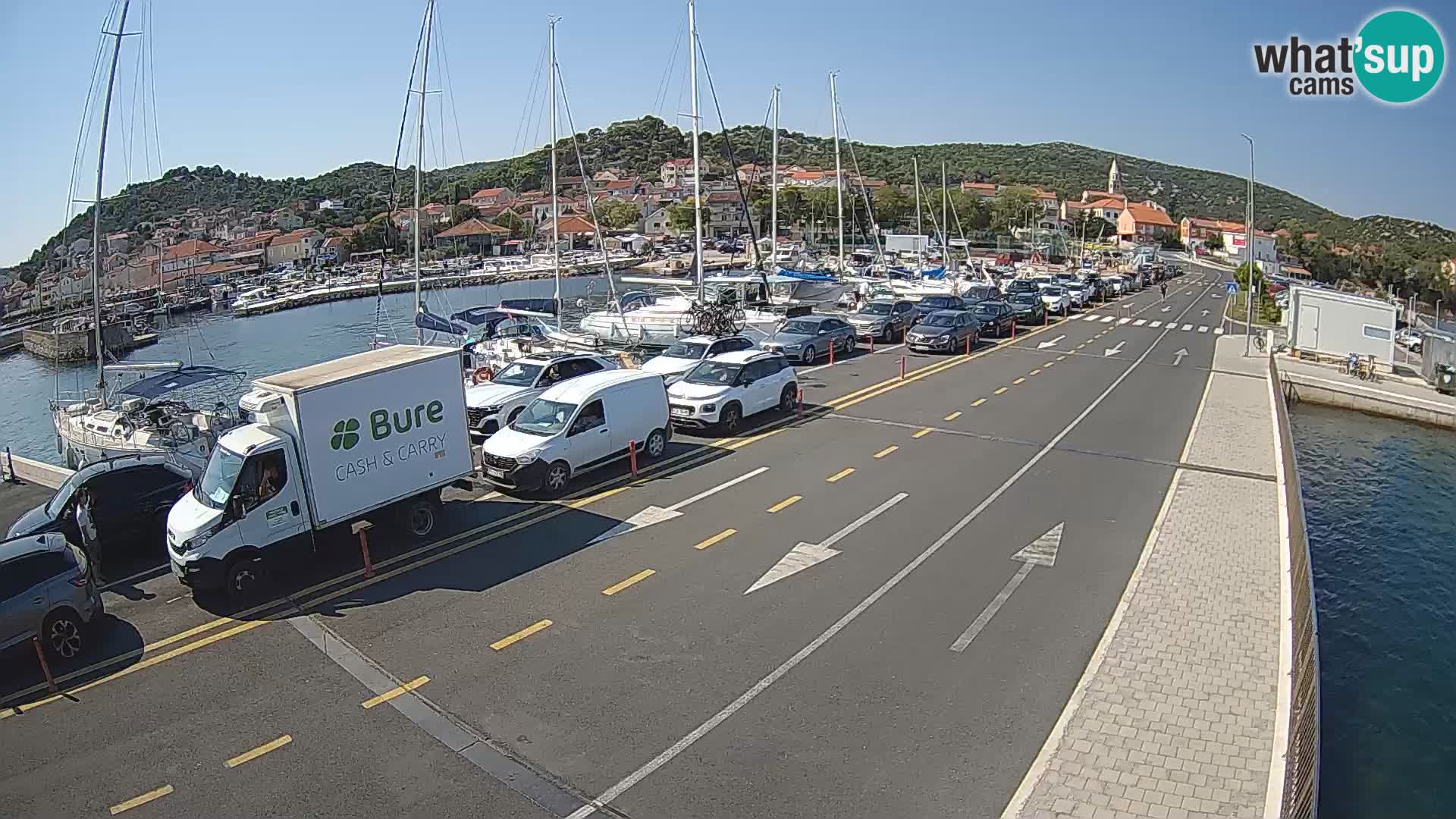 Dalmatie Tkon Traversier – webcams Croatie