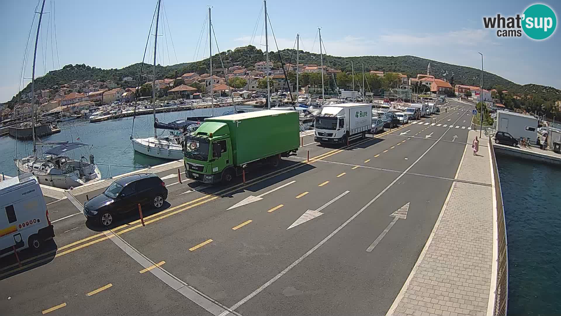 Dalmatie Tkon Traversier – webcams Croatie