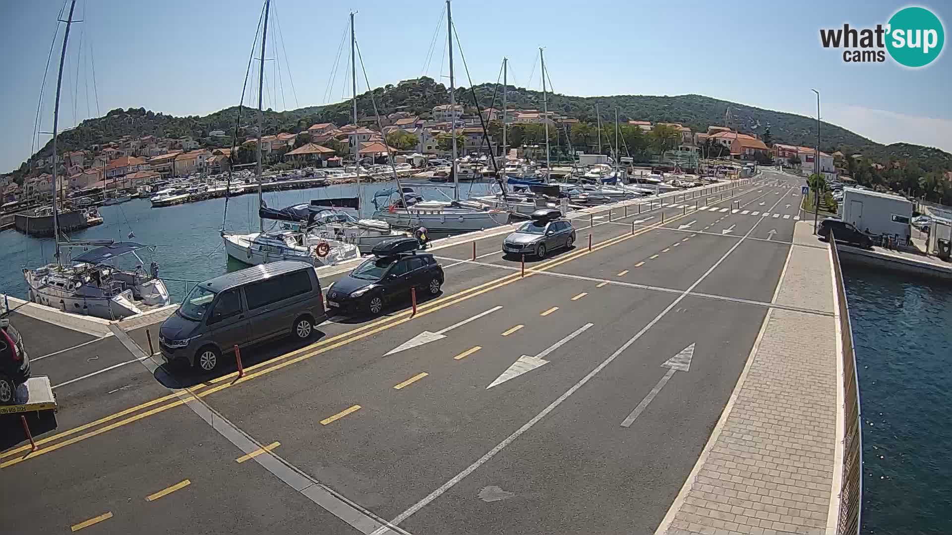 Dalmatie Tkon Traversier – webcams Croatie