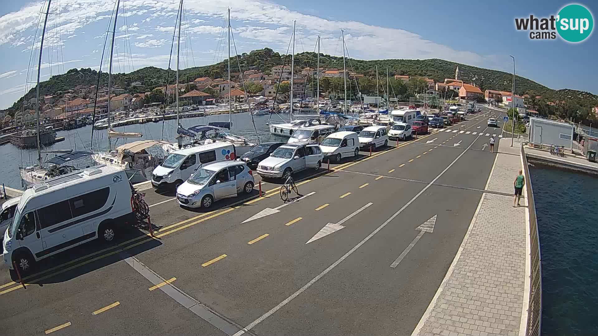Dalmatie Tkon Traversier – webcams Croatie