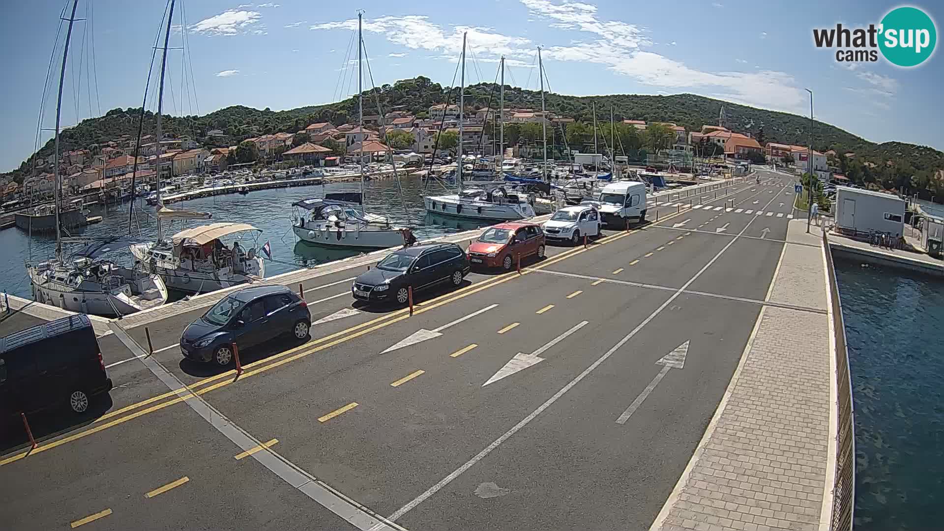 Dalmatie Tkon Traversier – webcams Croatie