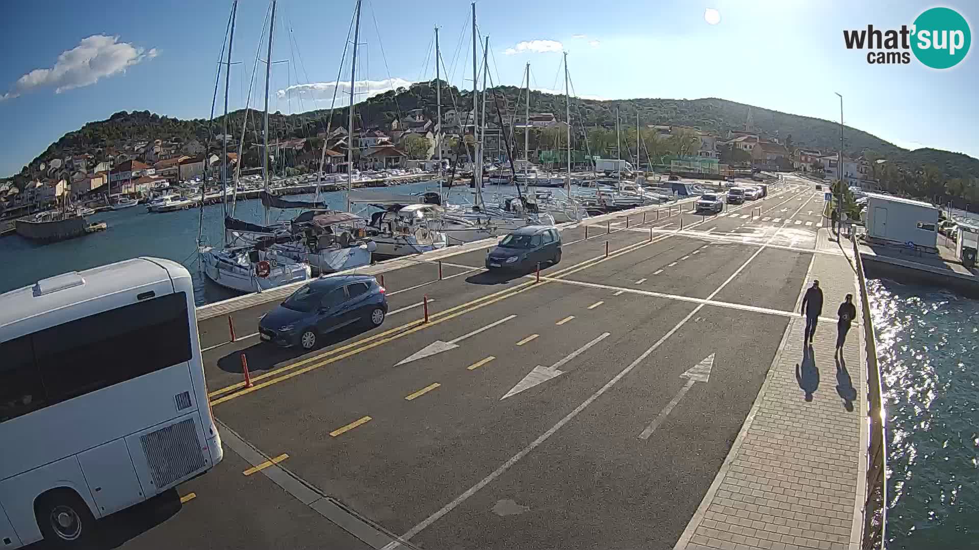 Dalmacia Tkon Transportar- webcams Croacia