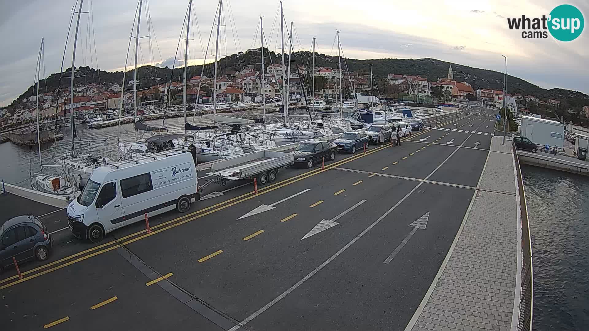 Dalmatie Tkon Traversier – webcams Croatie