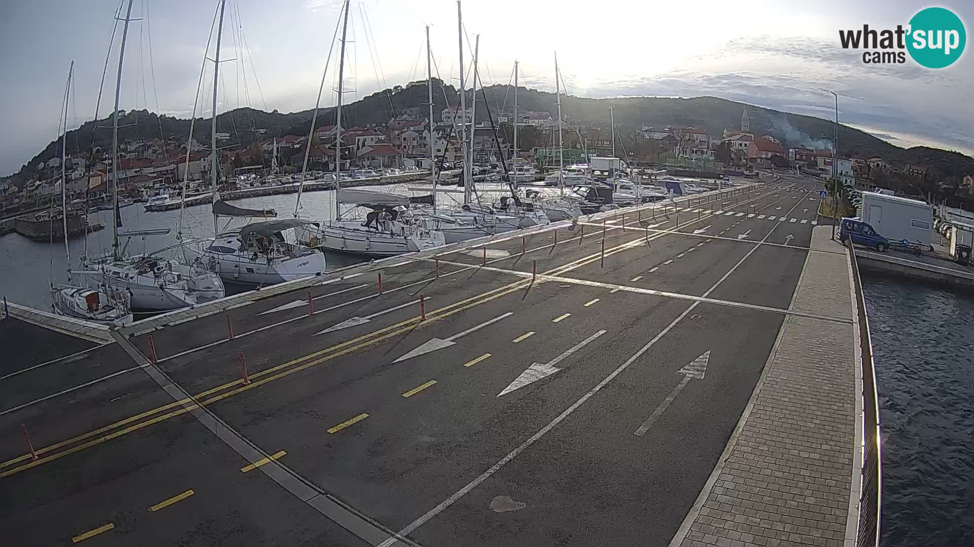 Dalmatie Tkon Traversier – webcams Croatie