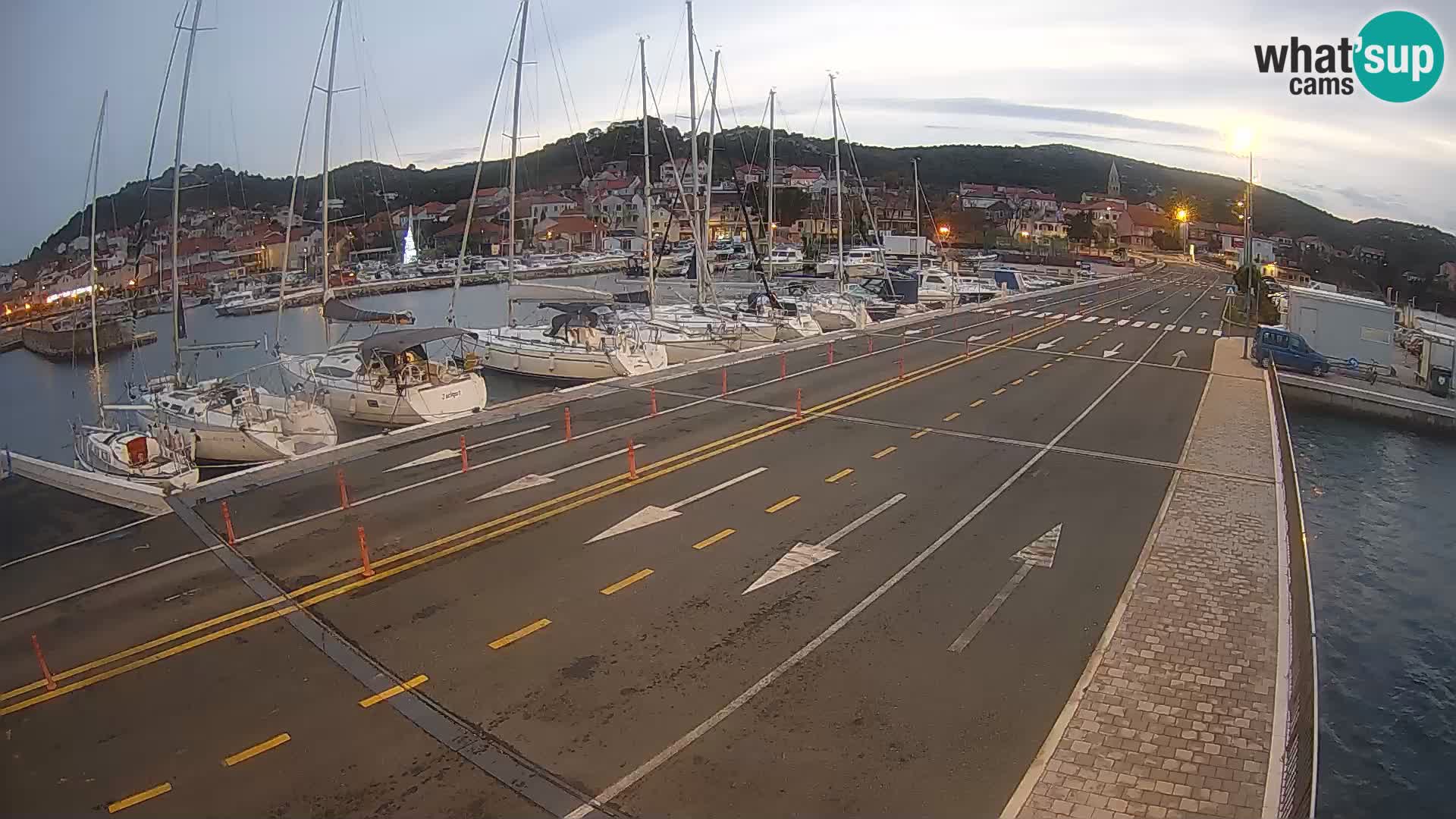 Dalmacia Tkon Transportar- webcams Croacia