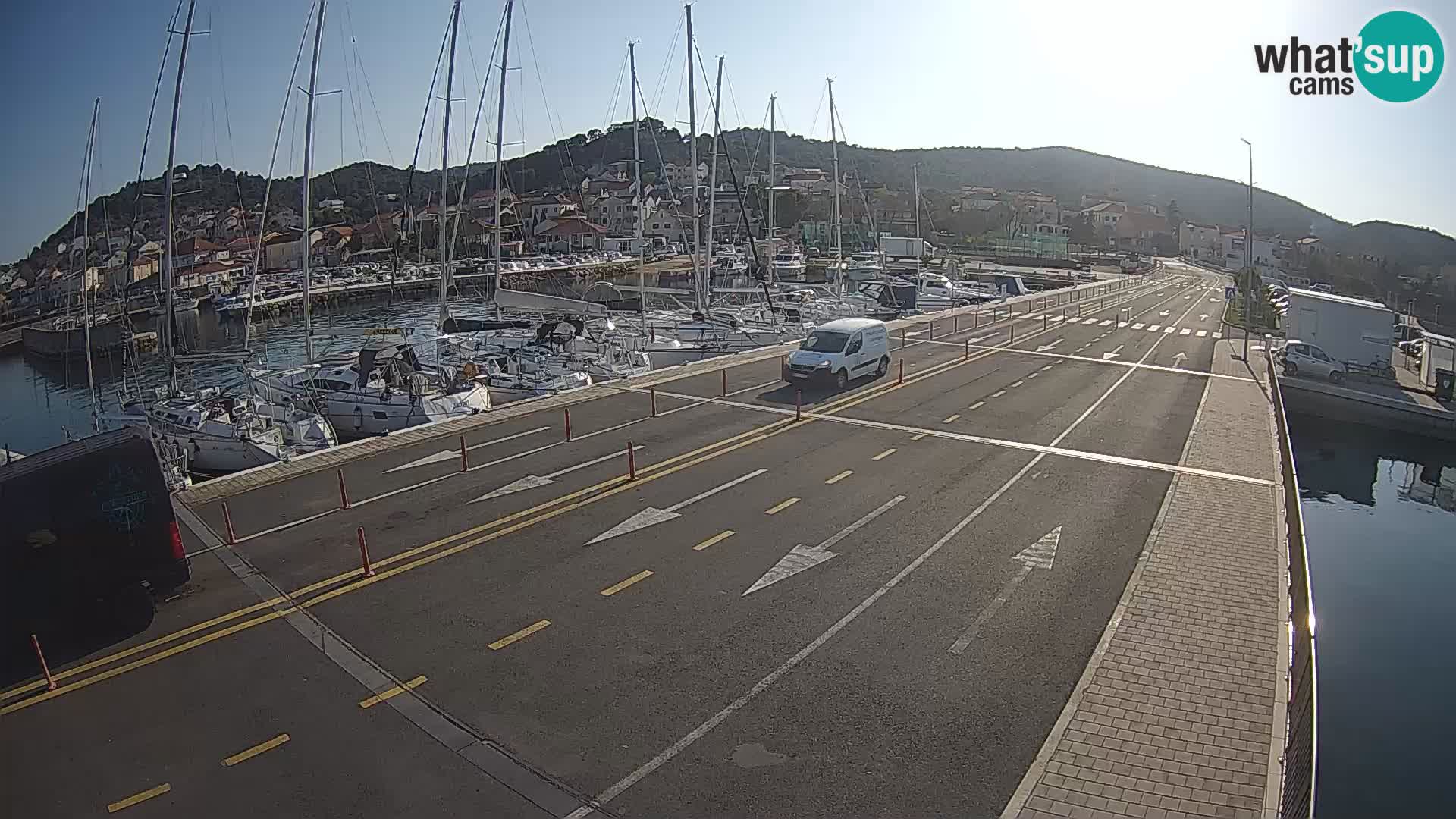 Dalmatie Tkon Traversier – webcams Croatie