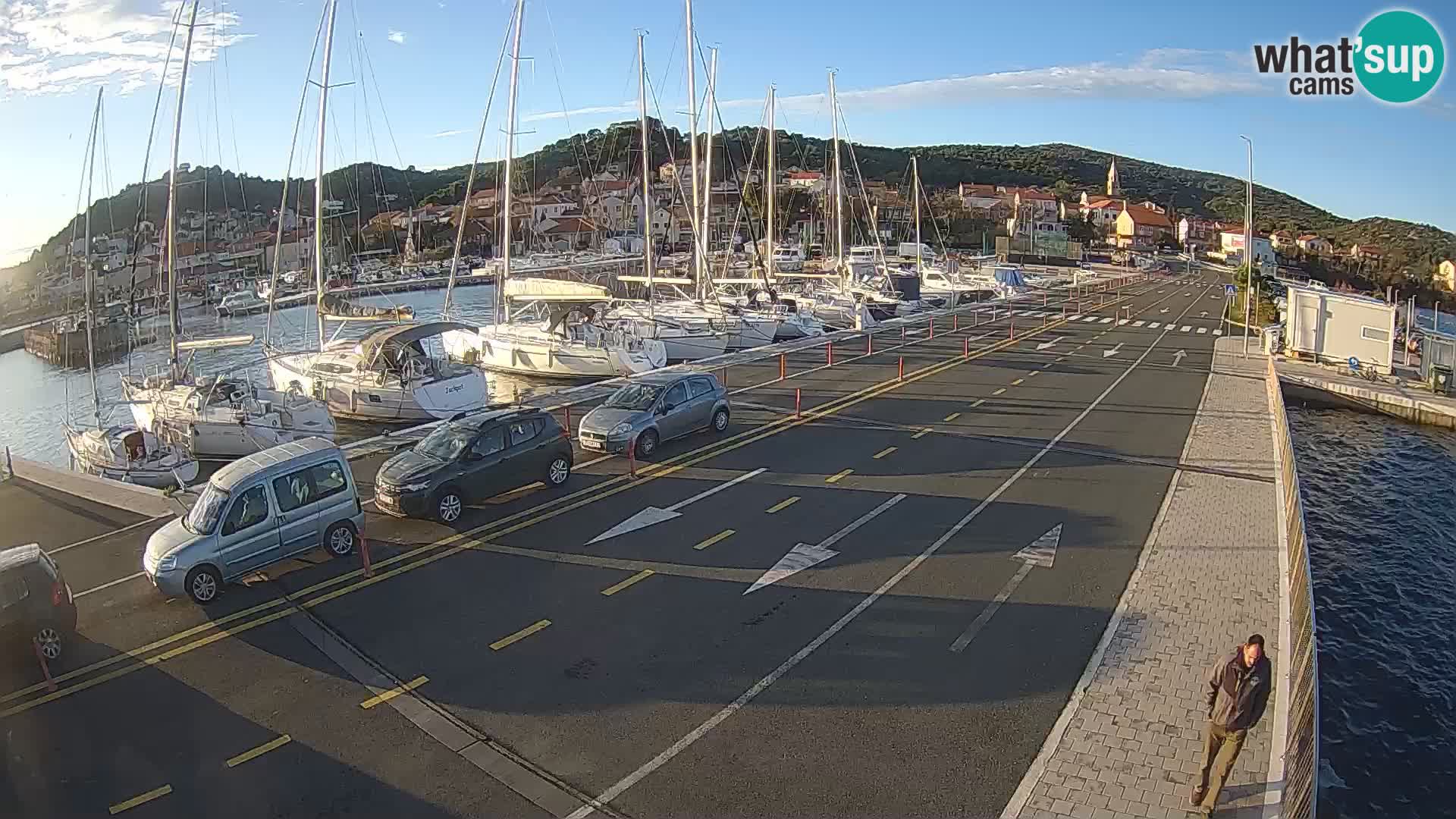 Dalmatie Tkon Traversier – webcams Croatie