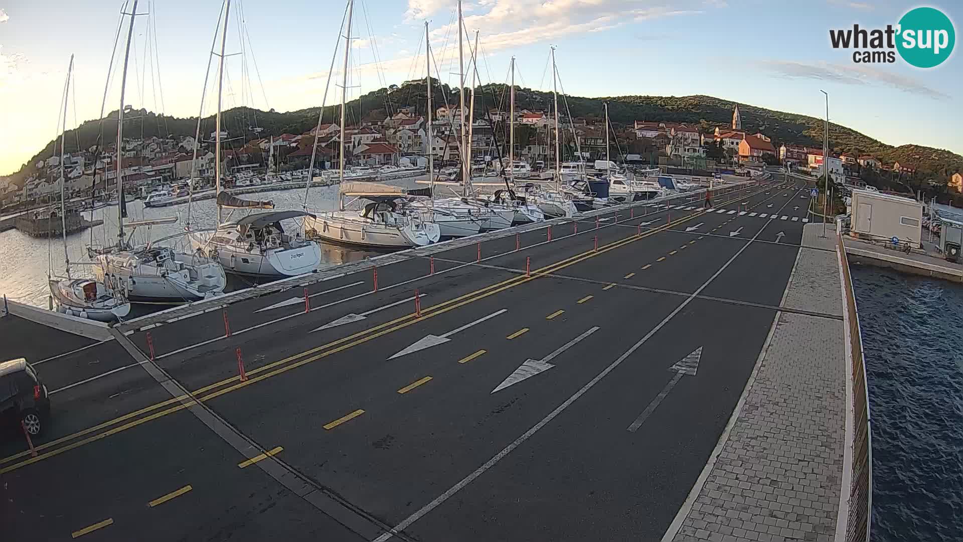 Dalmatie Tkon Traversier – webcams Croatie