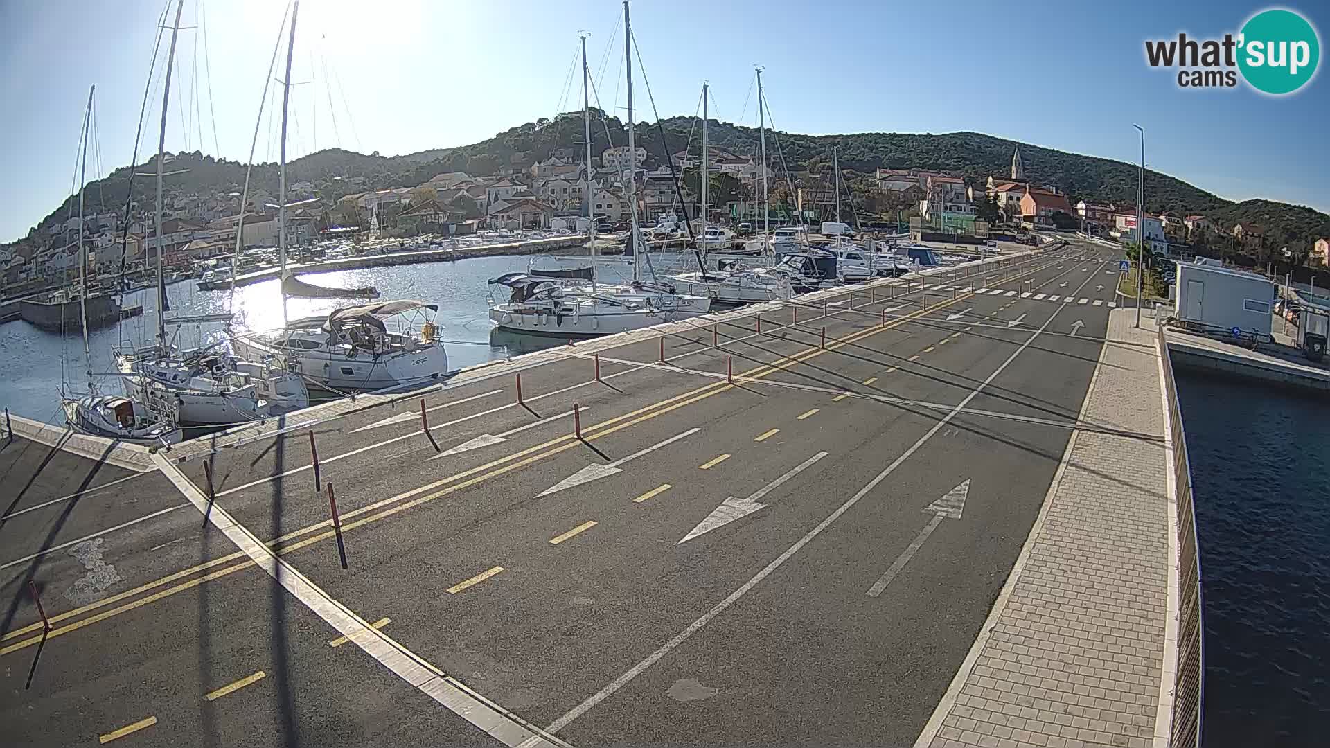 Dalmacia Tkon Transportar- webcams Croacia