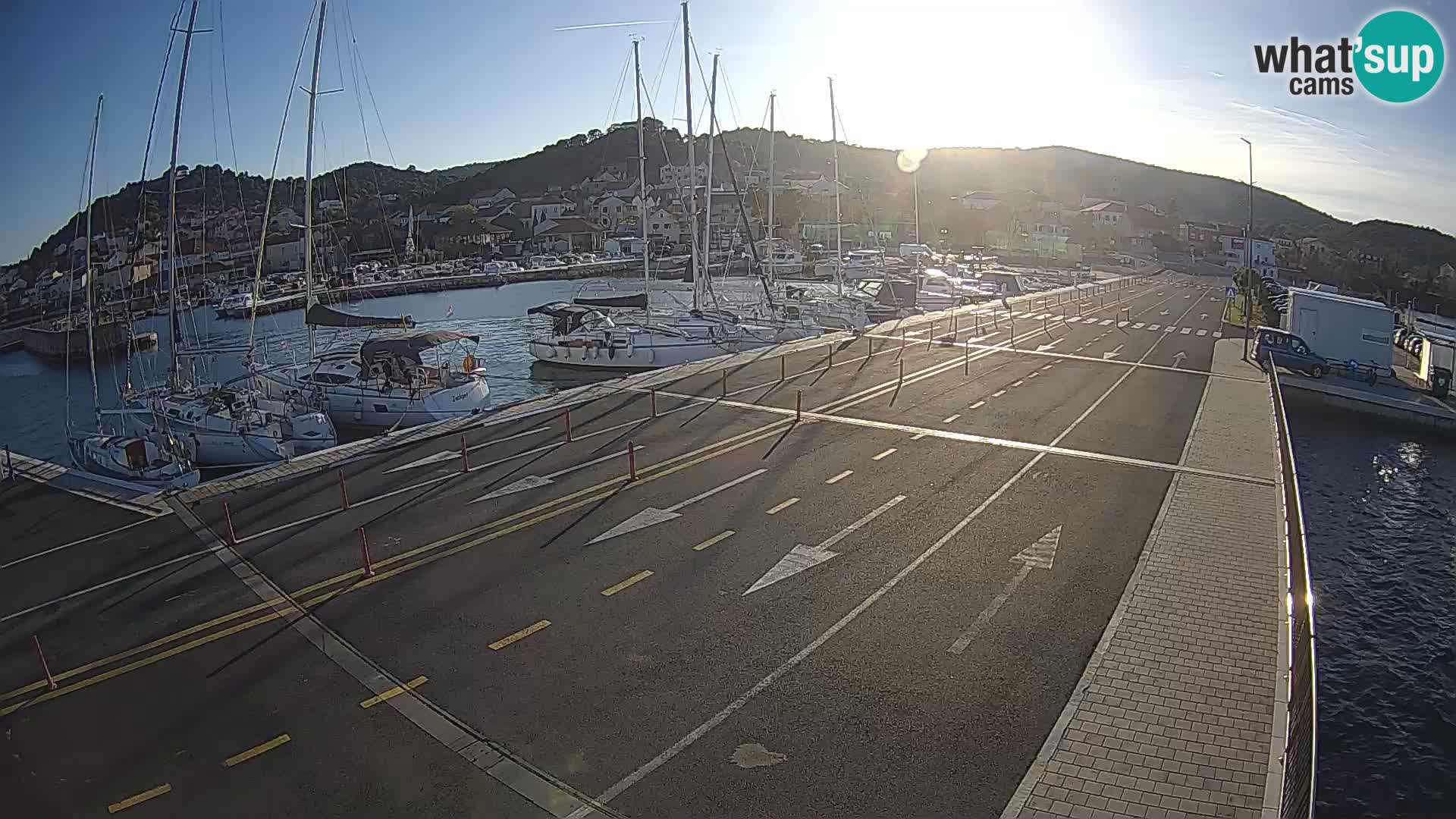 Dalmatie Tkon Traversier – webcams Croatie