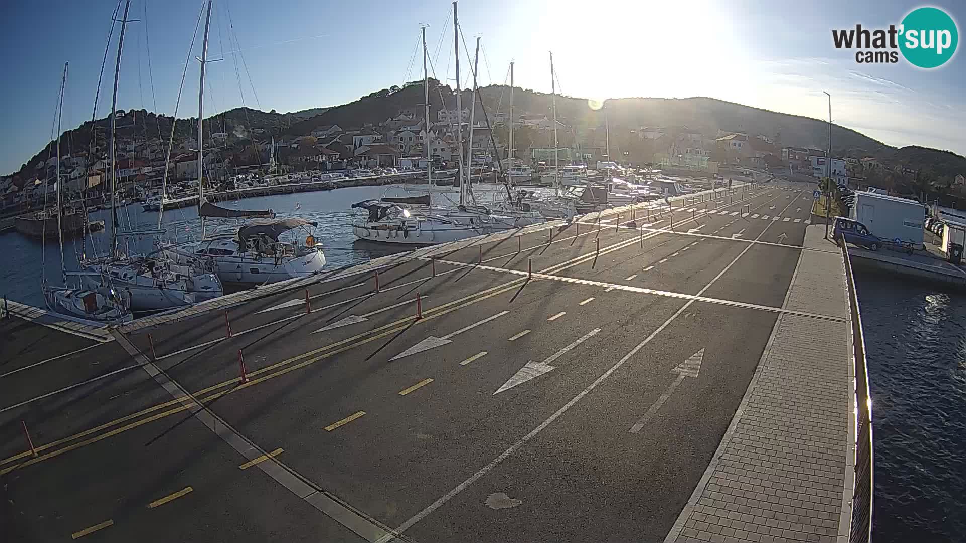 Dalmatie Tkon Traversier – webcams Croatie